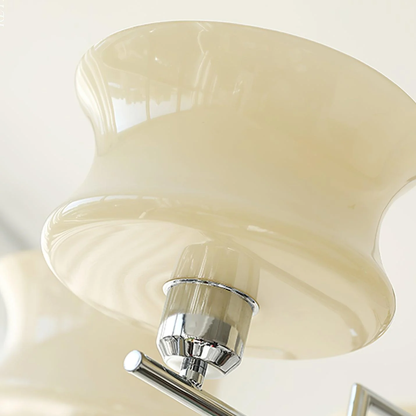 Lustra Chandelier Natural Gold Vintage Glass - Image 8