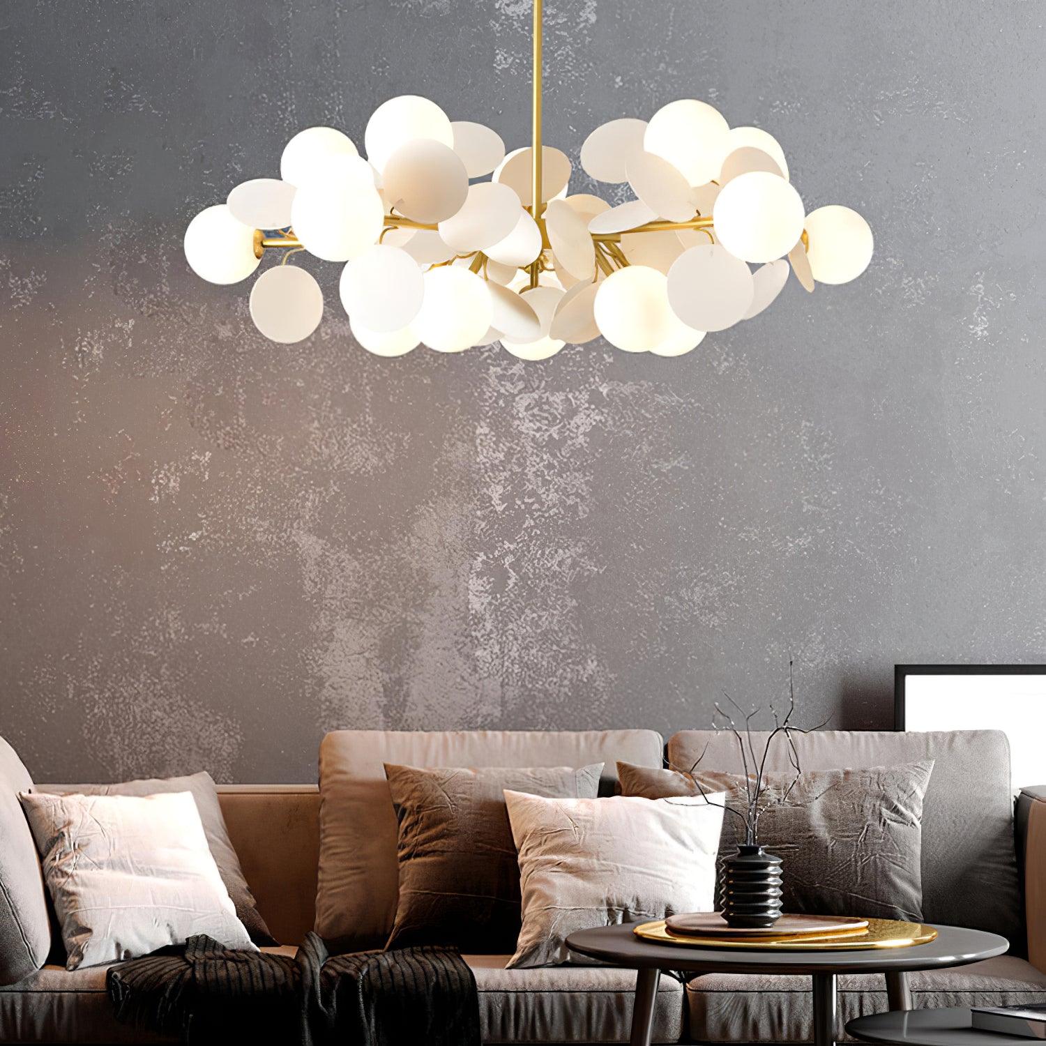Lustra Chandelier Off White Tree Eight Open Shades - Image 23