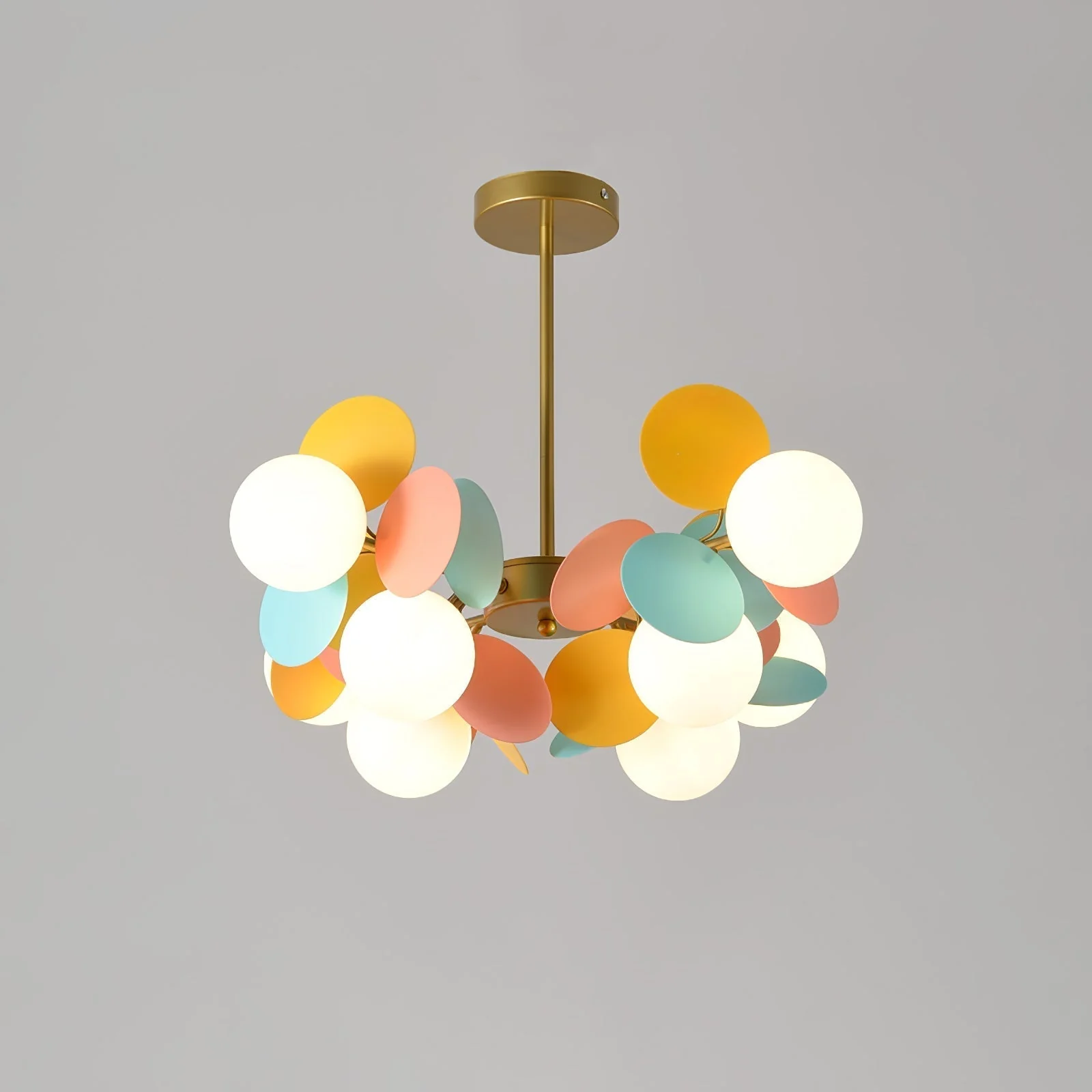 Lustra Chandelier Off White Tree Eight Open Shades - Image 32