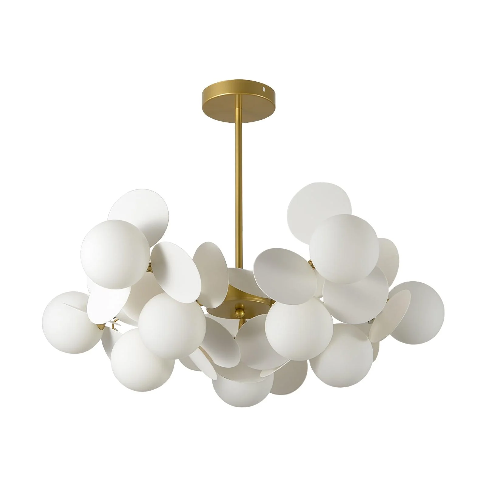 Lustra Chandelier Off White Tree Eight Open Shades - Image 45