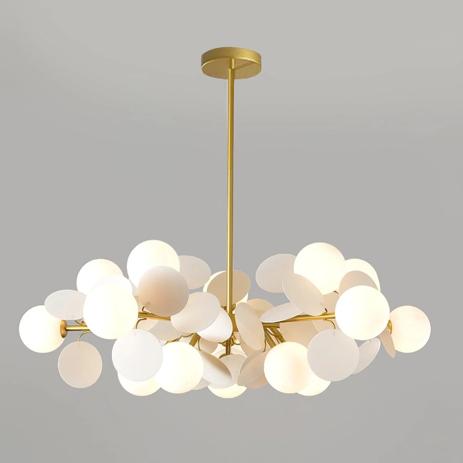Lustra Chandelier Off White Tree Eight Open Shades - Image 56