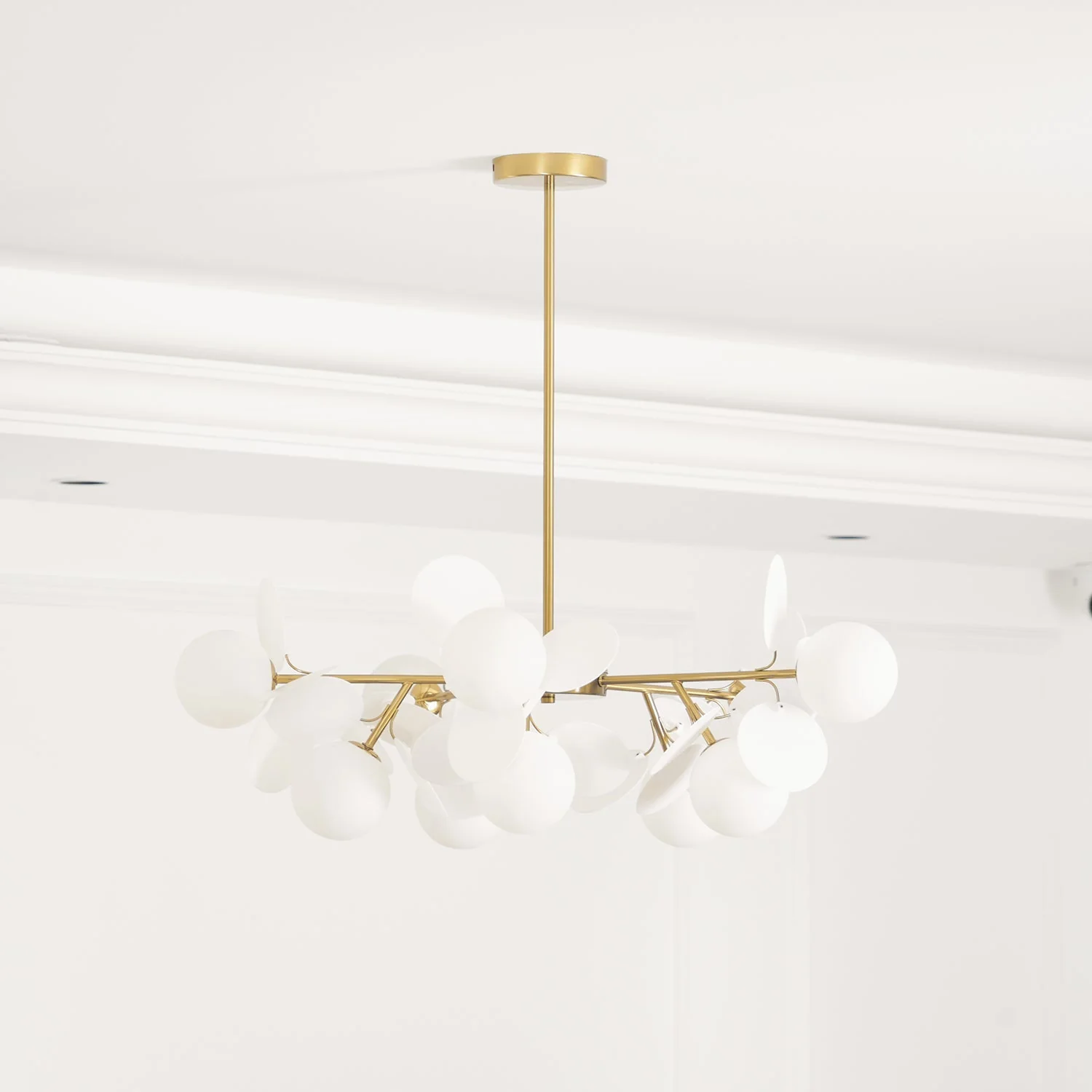 Lustra Chandelier Off White Tree Eight Open Shades - Image 59