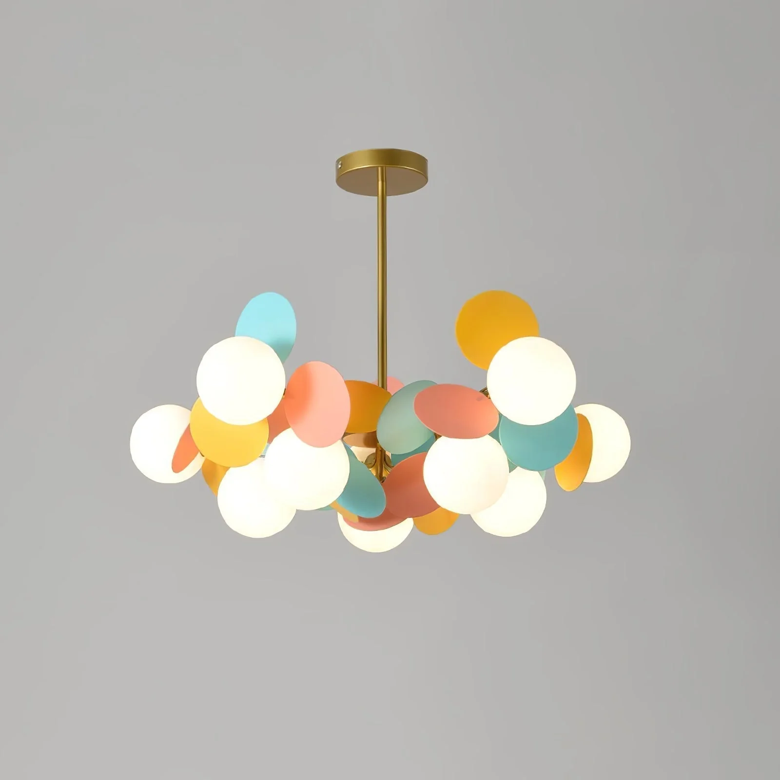 Lustra Chandelier Off White Tree Eight Open Shades - Image 66