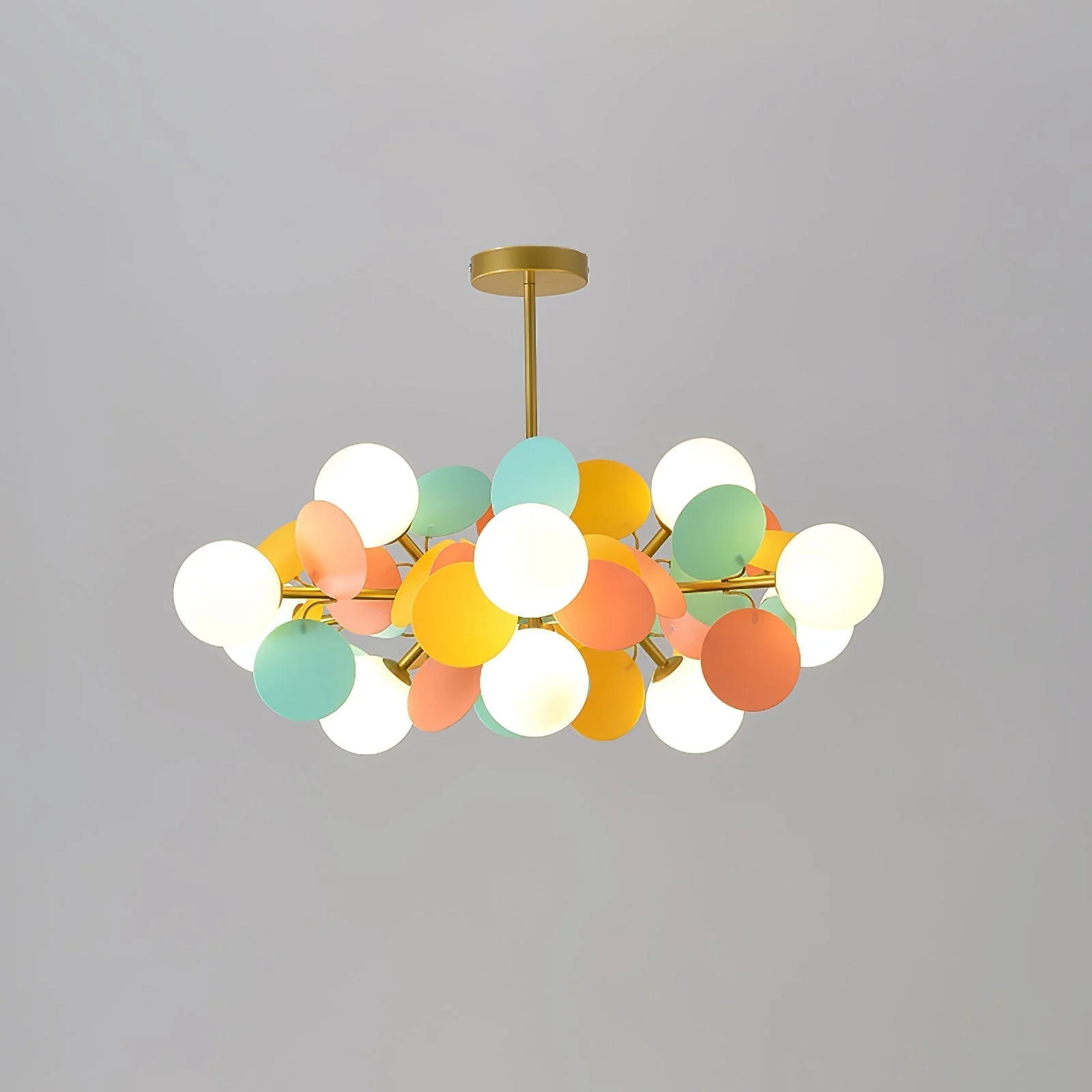 Lustra Chandelier Off White Tree Eight Open Shades - Image 70