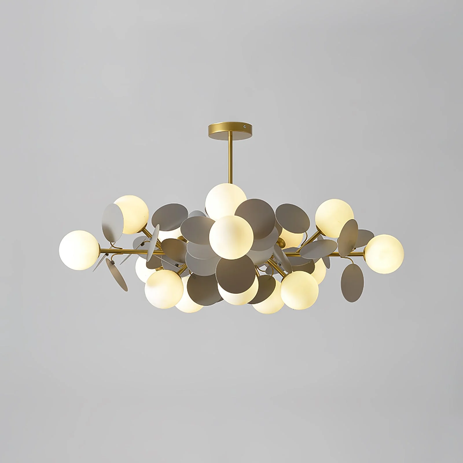 Lustra Chandelier Off White Tree Eight Open Shades - Image 72