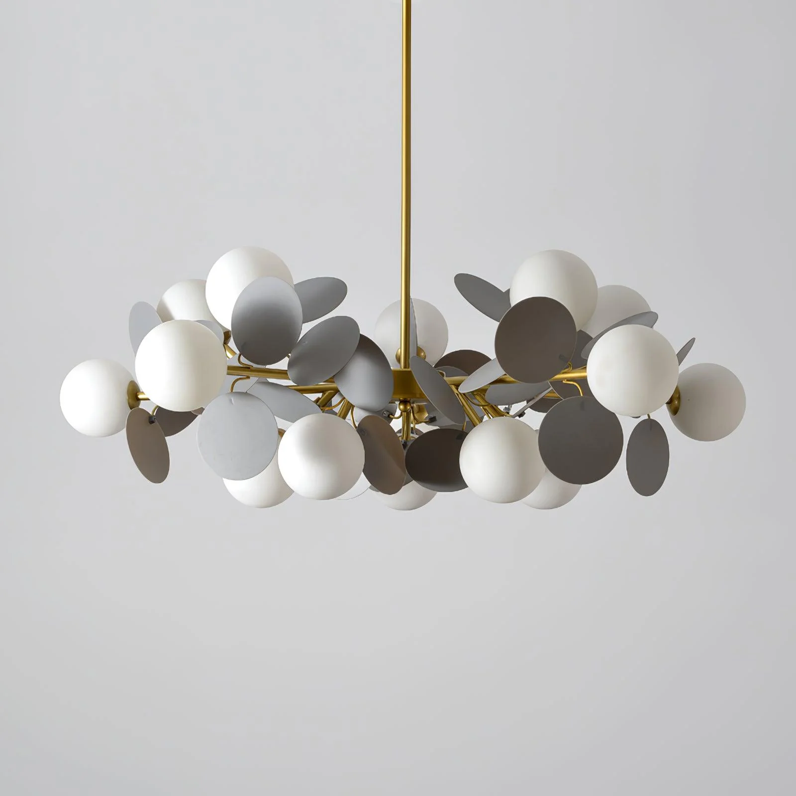 Lustra Chandelier Off White Tree Eight Open Shades - Image 77