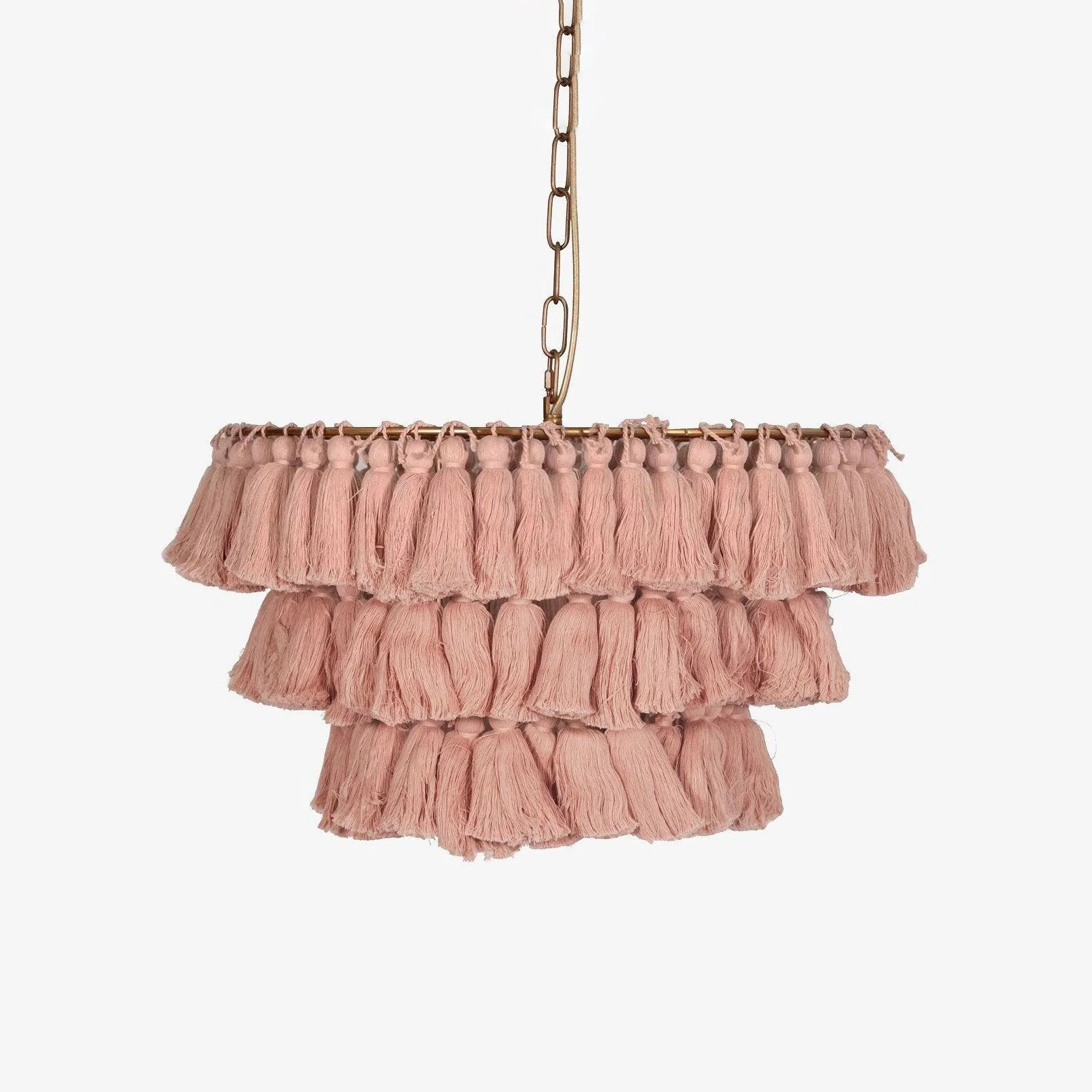 Lustra Chandelier Pink Bohemian Chic
