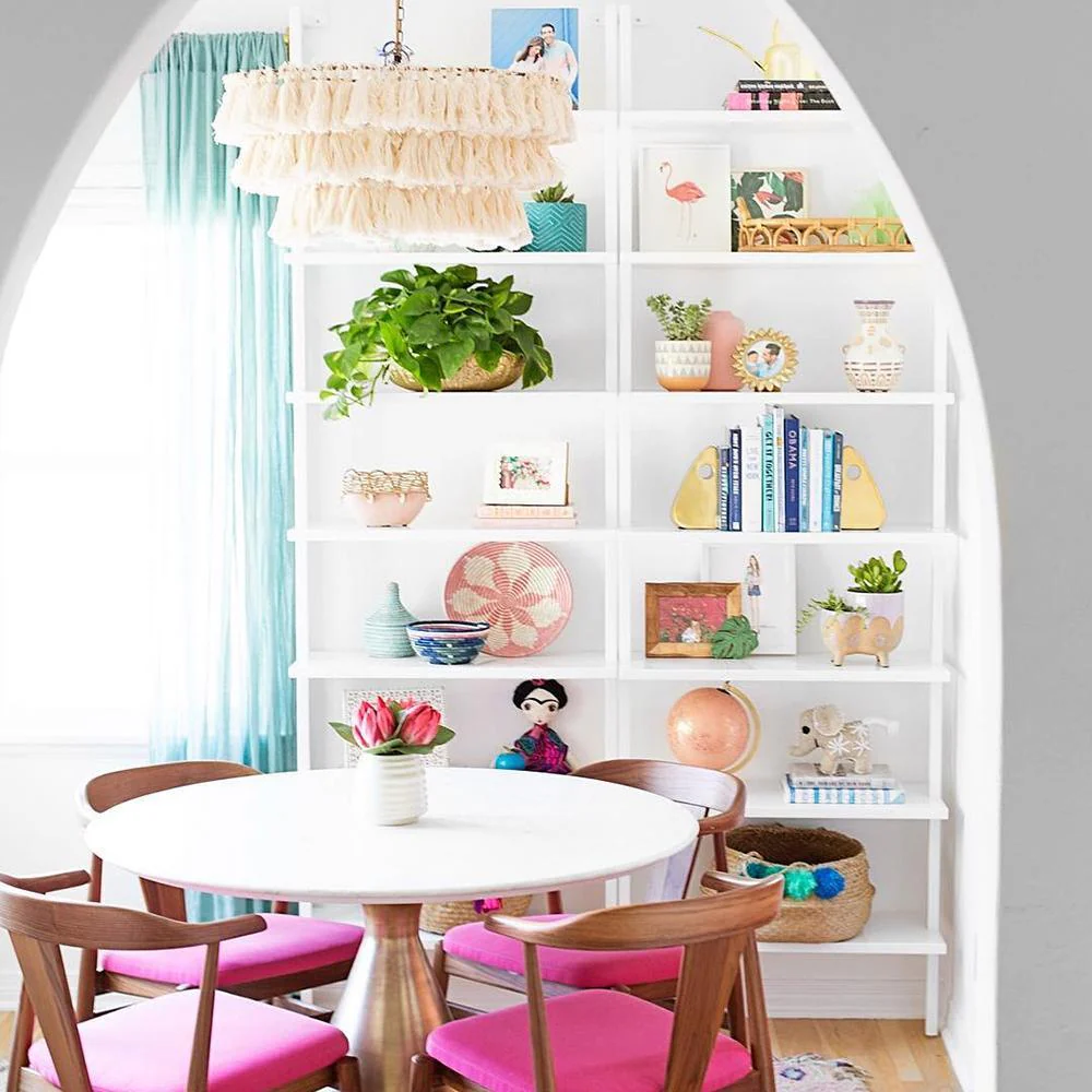 Lustra Chandelier Pink Bohemian Chic - Image 12