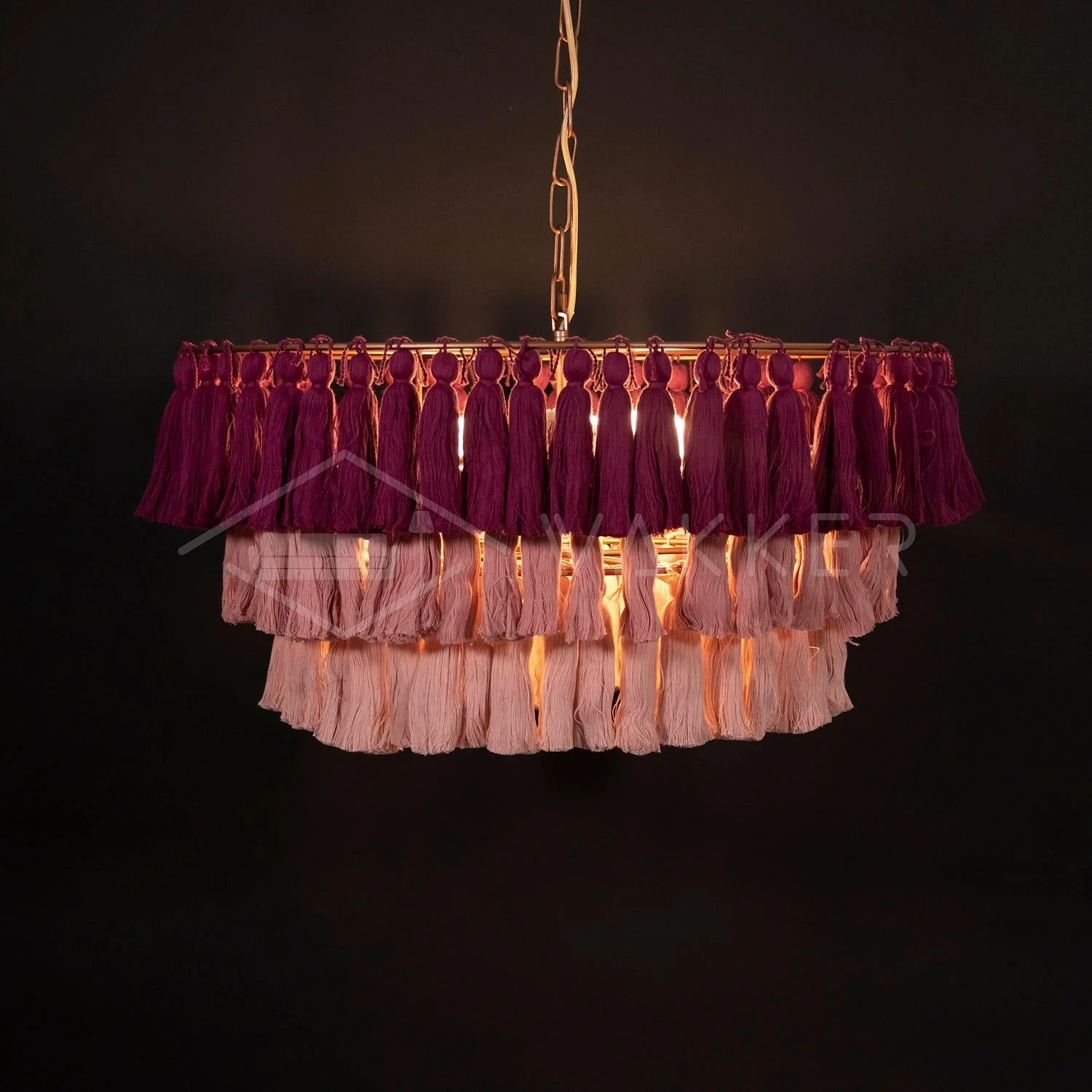 Lustra Chandelier Pink Bohemian Chic - Image 15
