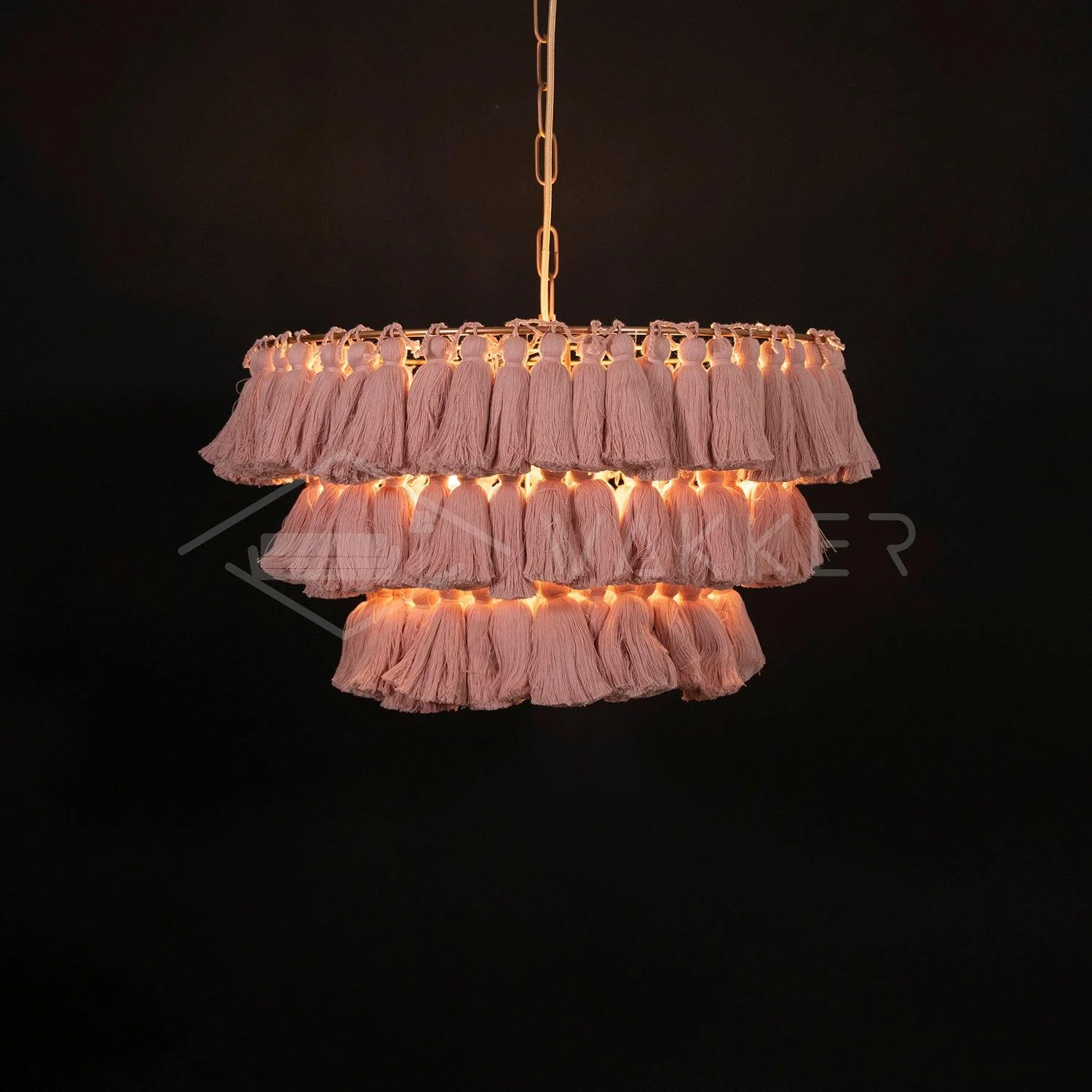 Lustra Chandelier Pink Bohemian Chic - Image 24