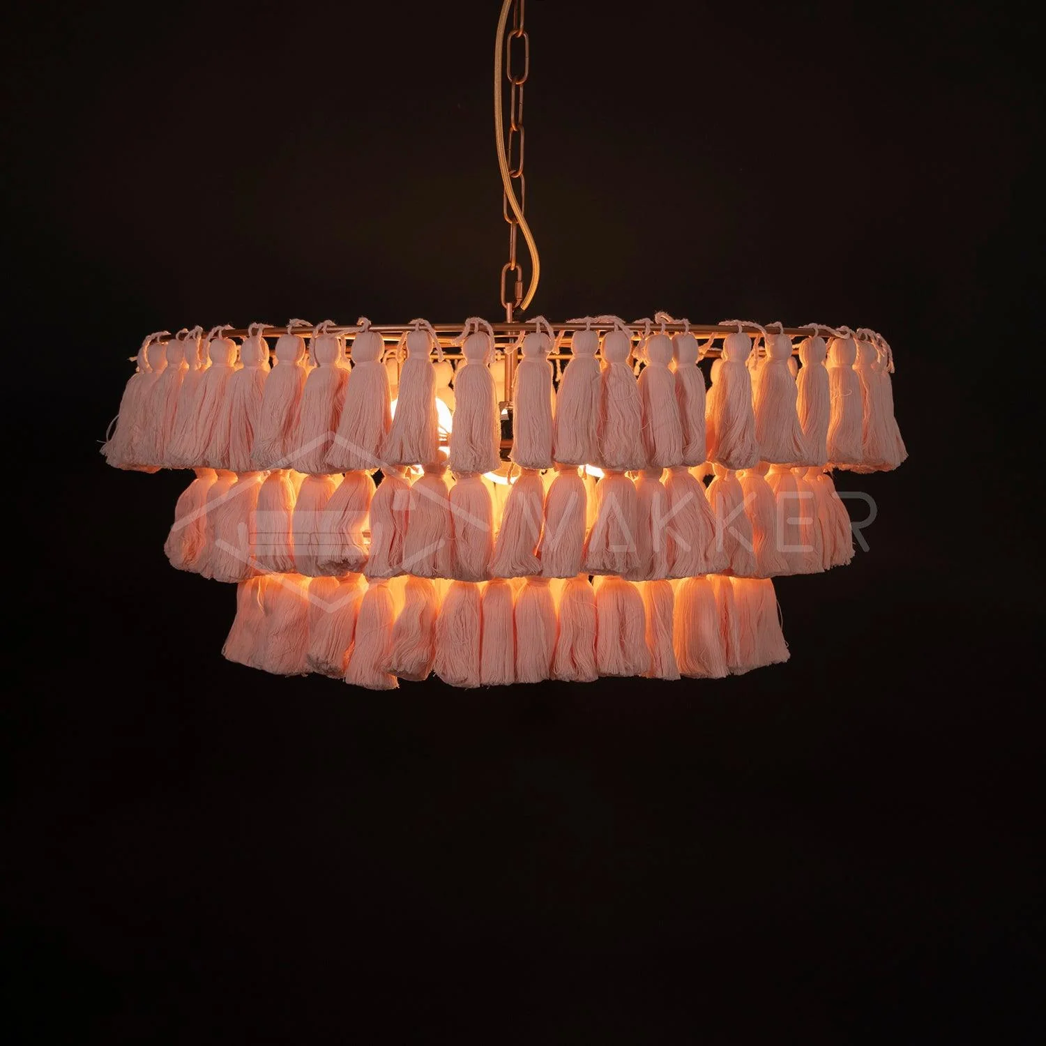 Lustra Chandelier Pink Bohemian Chic - Image 27