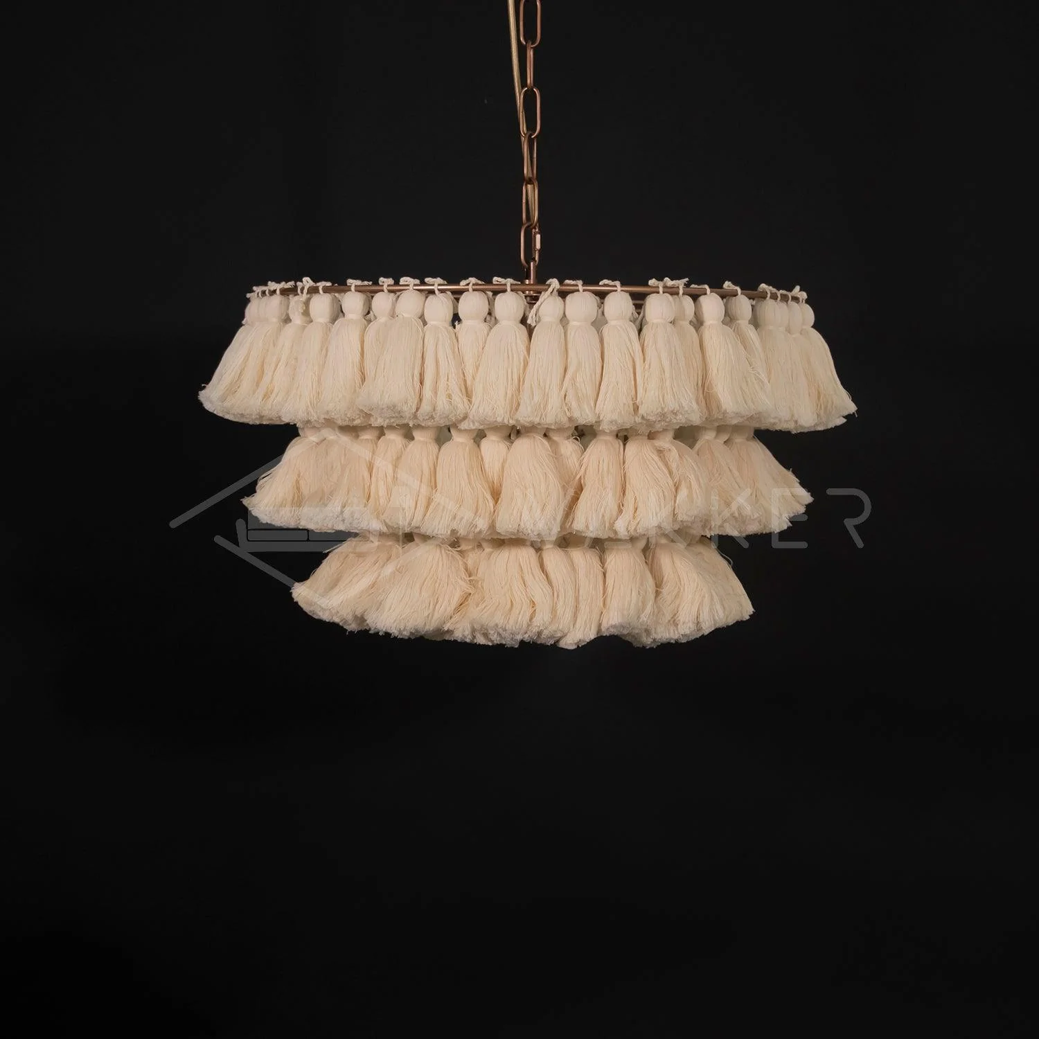Lustra Chandelier Pink Bohemian Chic - Image 3