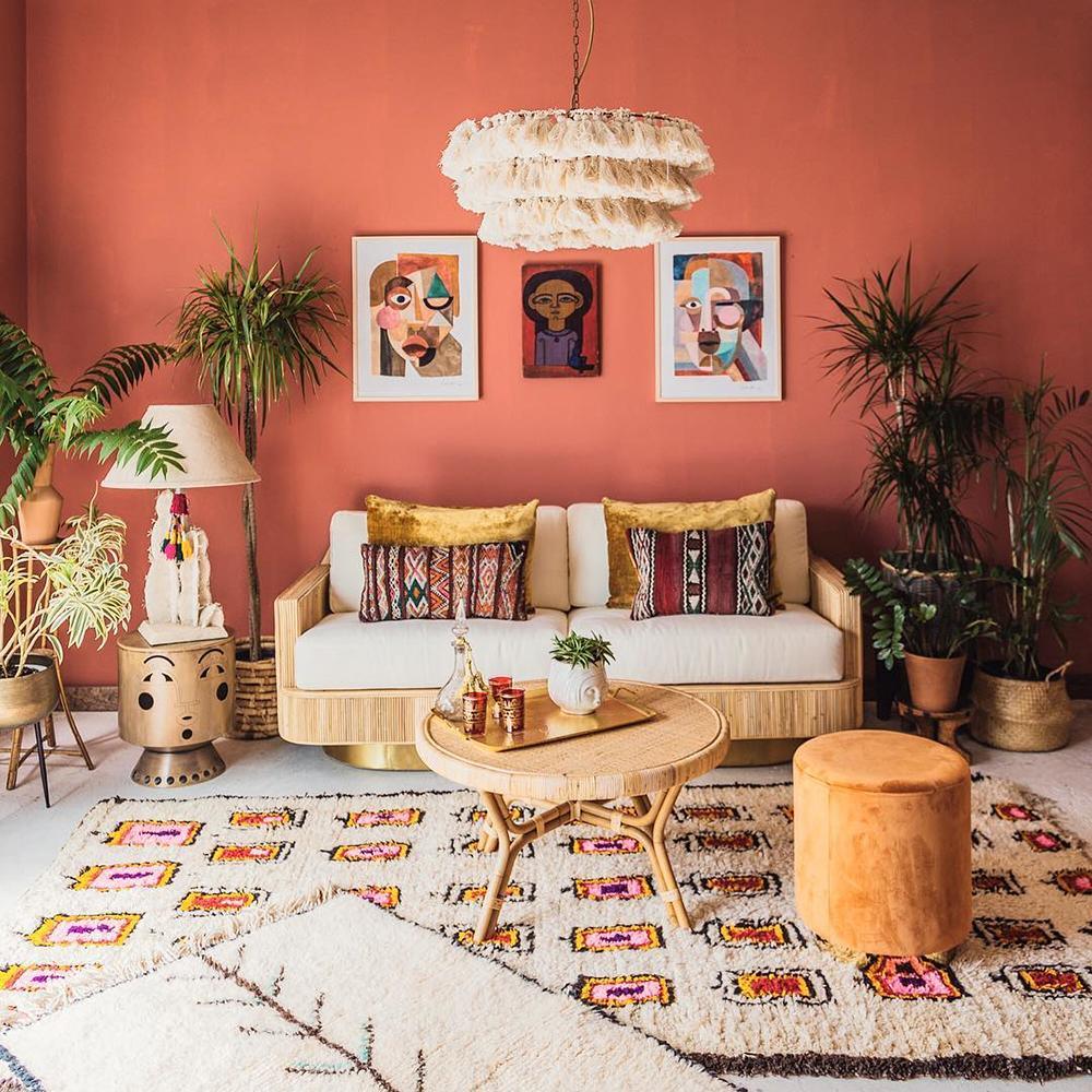 Lustra Chandelier Pink Bohemian Chic - Image 35