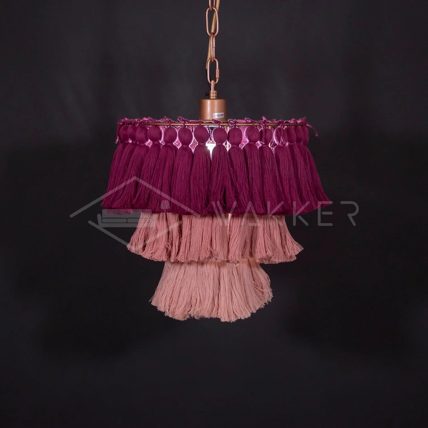 Lustra Chandelier Pink Bohemian Chic - Image 39