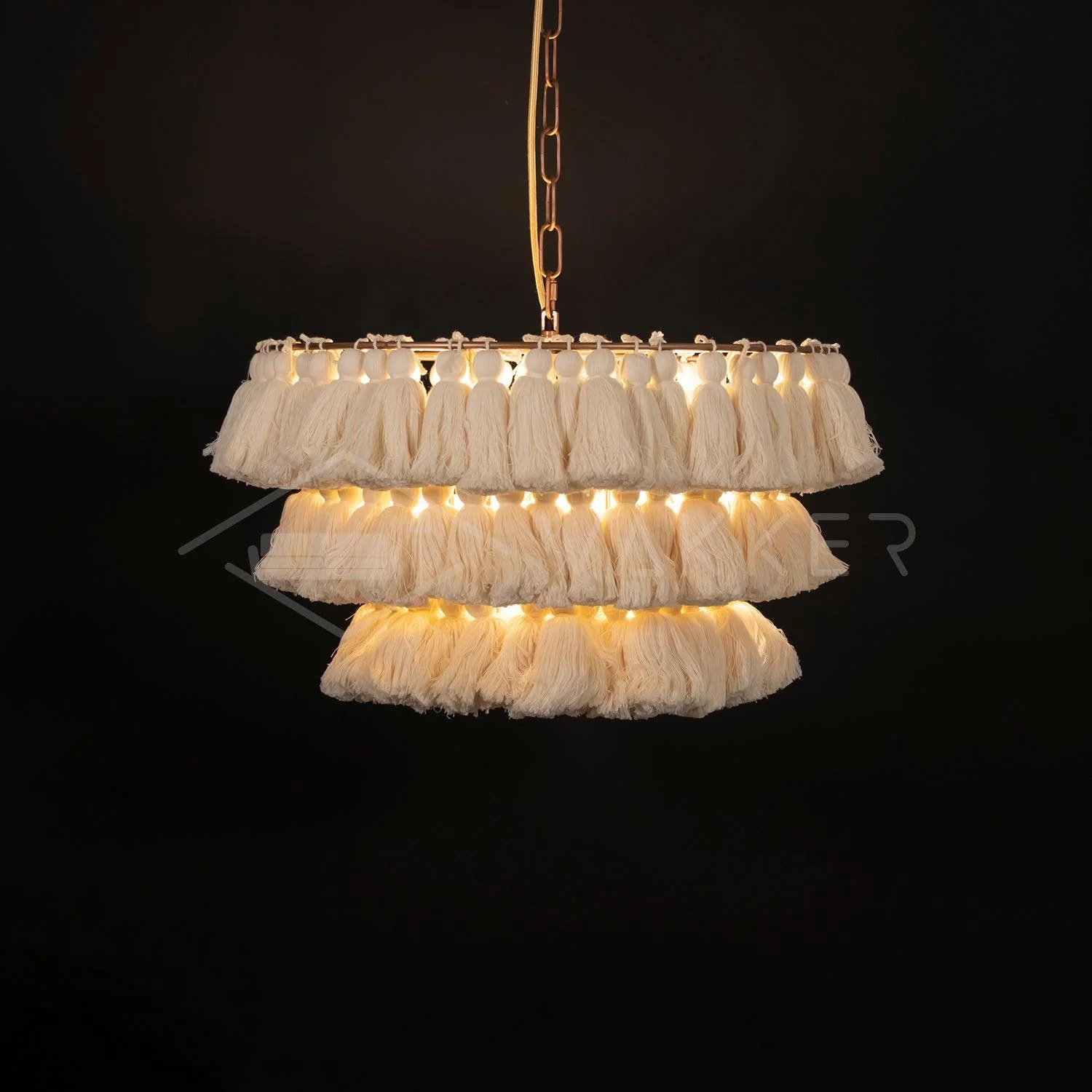 Lustra Chandelier Pink Bohemian Chic - Image 5