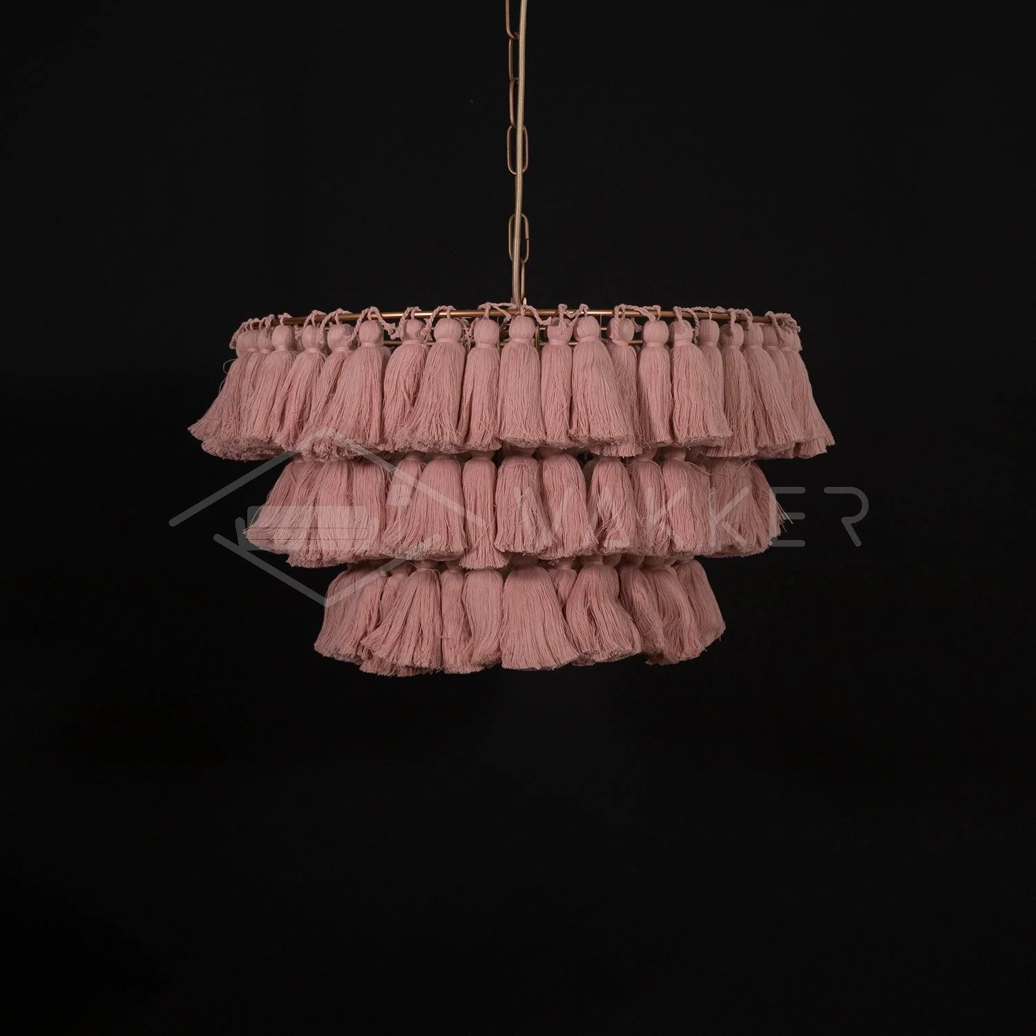 Lustra Chandelier Pink Bohemian Chic - Image 6