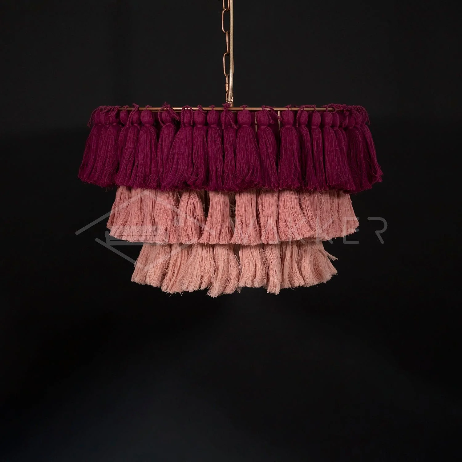 Lustra Chandelier Pink Bohemian Chic - Image 7