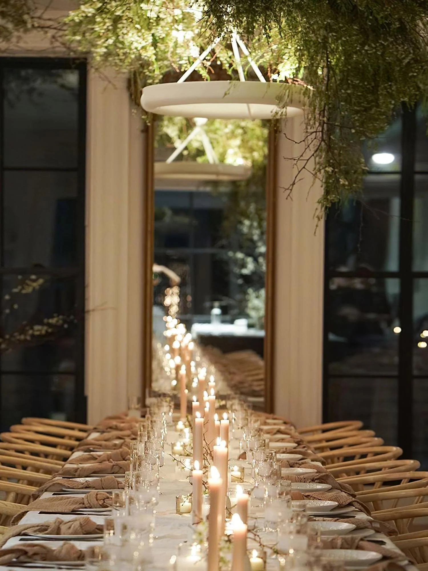 Lustra Chandelier Plaster White Floral Shape Minimalist - Image 31