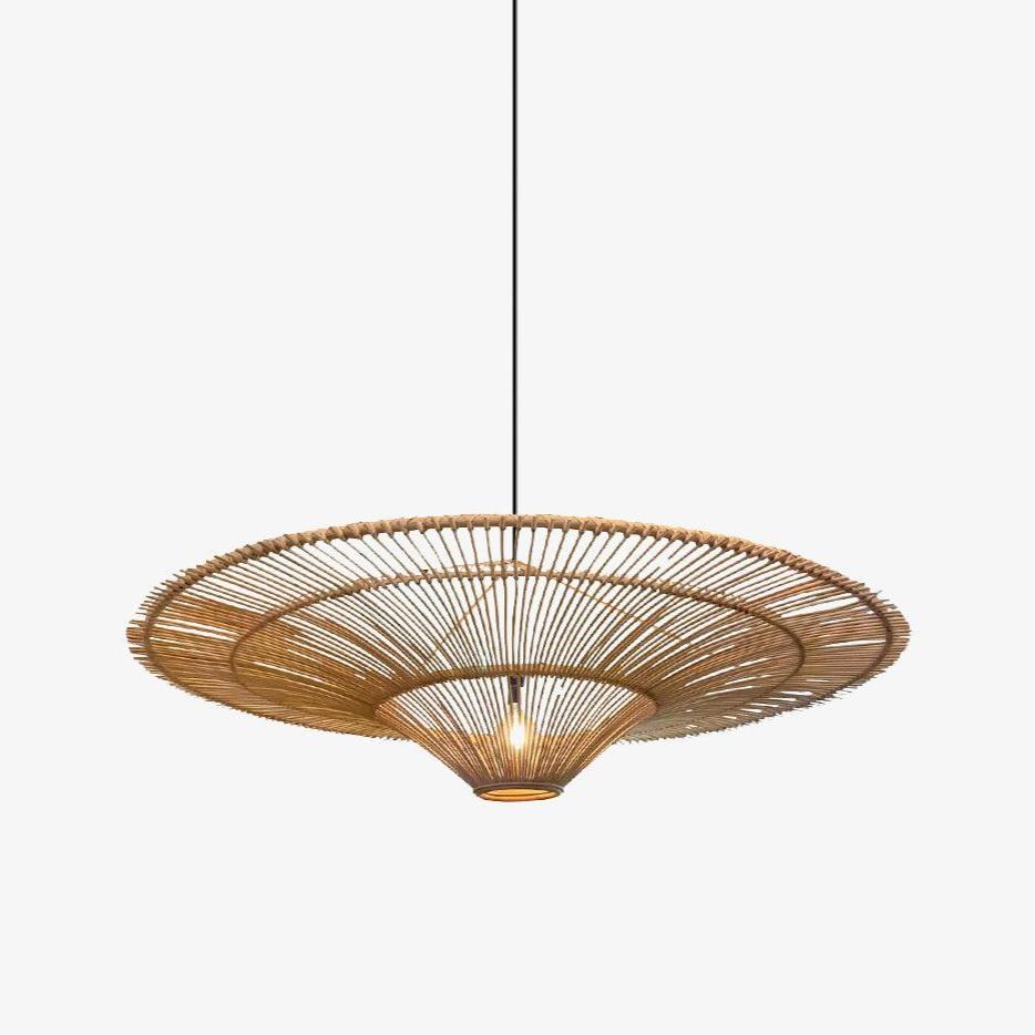 Lustra Chandelier Rattan Natural