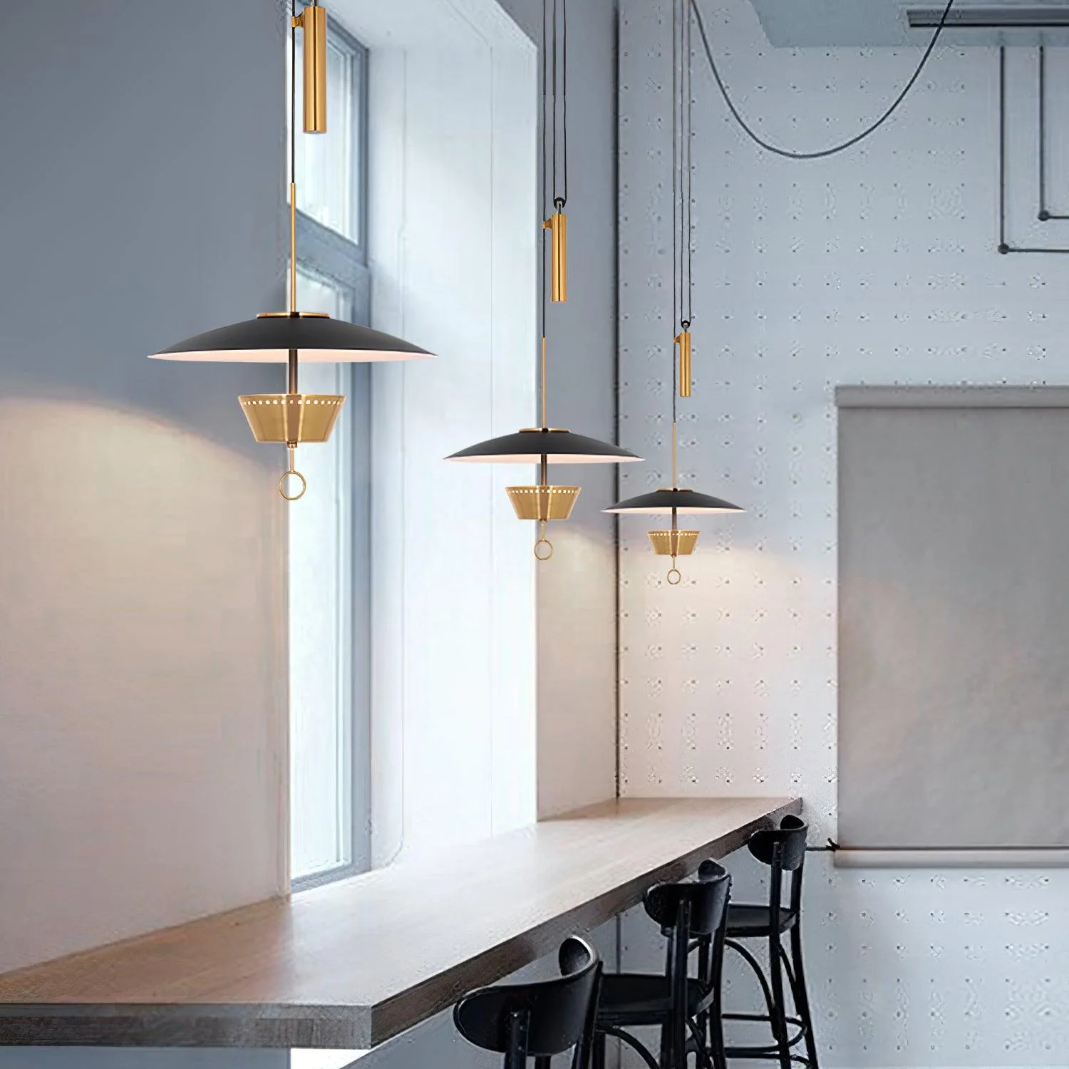 Lustra Chandelier Retro Brass - Image 15