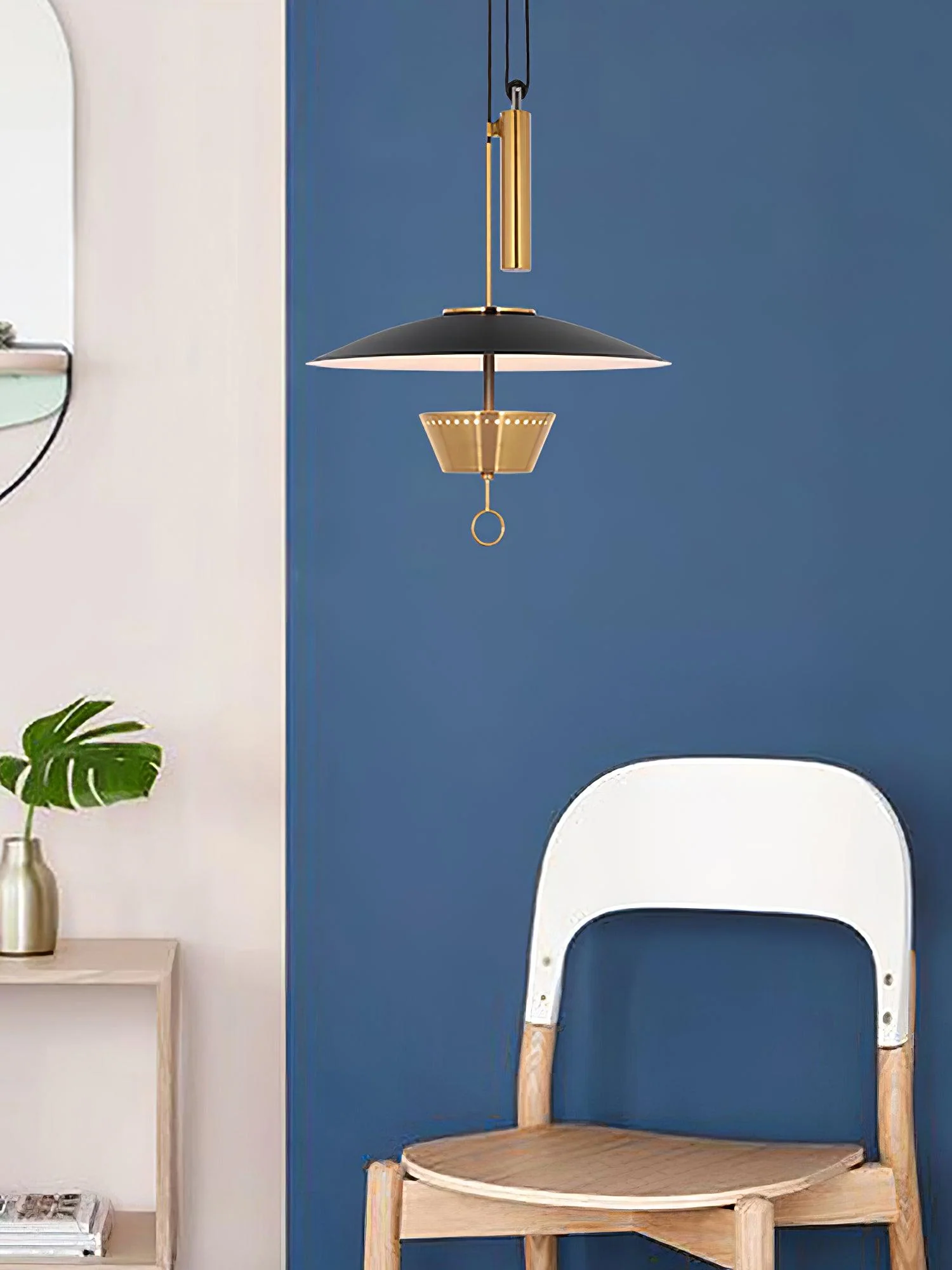 Lustra Chandelier Retro Brass - Image 5