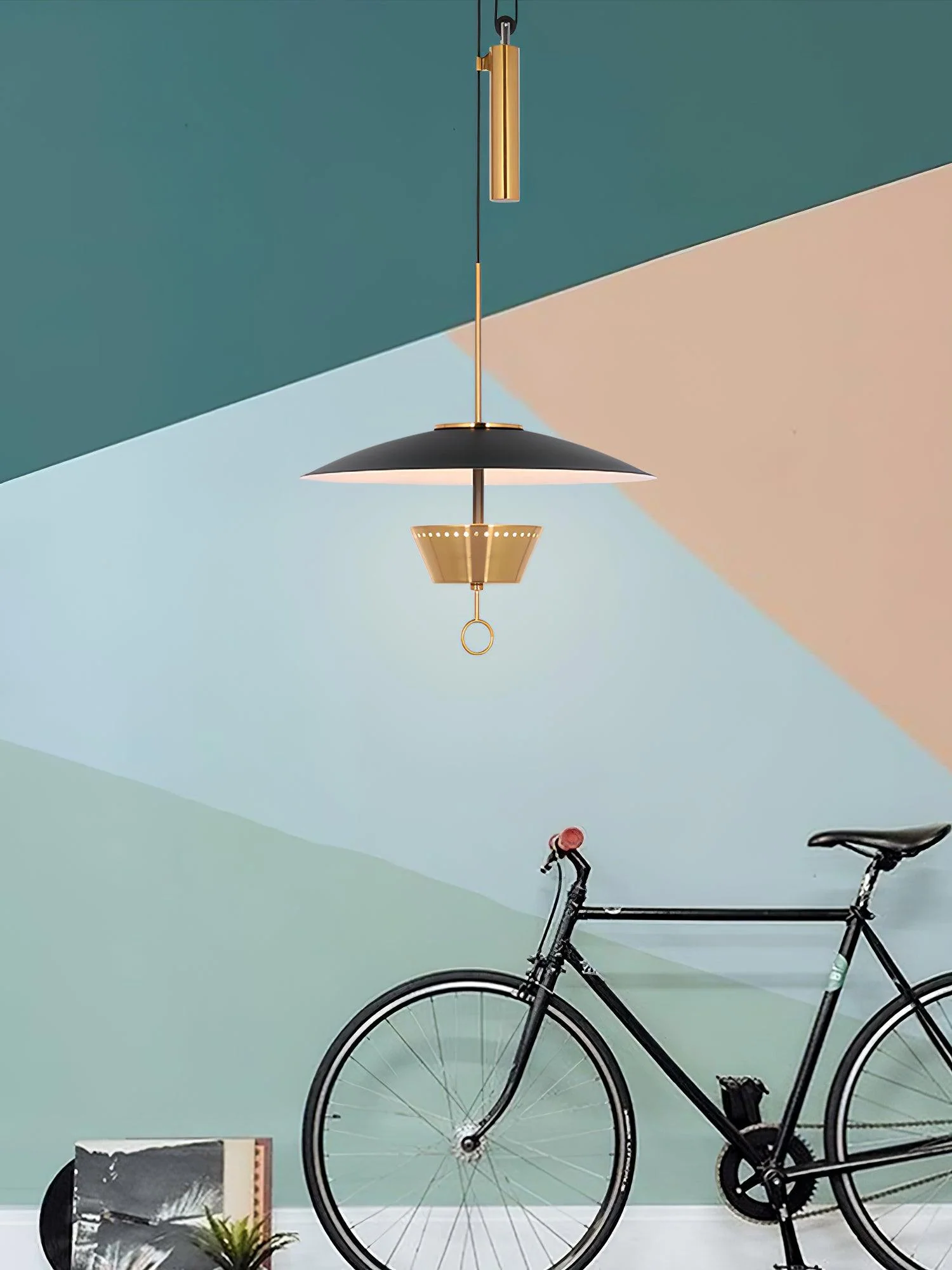 Lustra Chandelier Retro Brass - Image 7