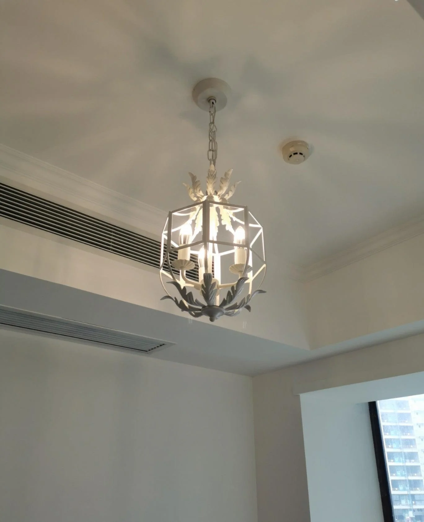 Lustra Chandelier Retro Cage Grey Candle - Image 24