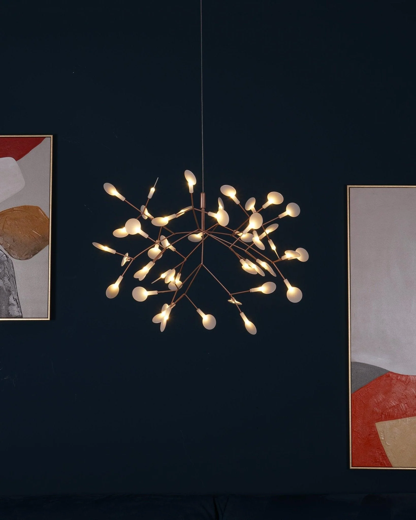 Lustra Chandelier Rose Gold Firefly LED Branch - Image 2
