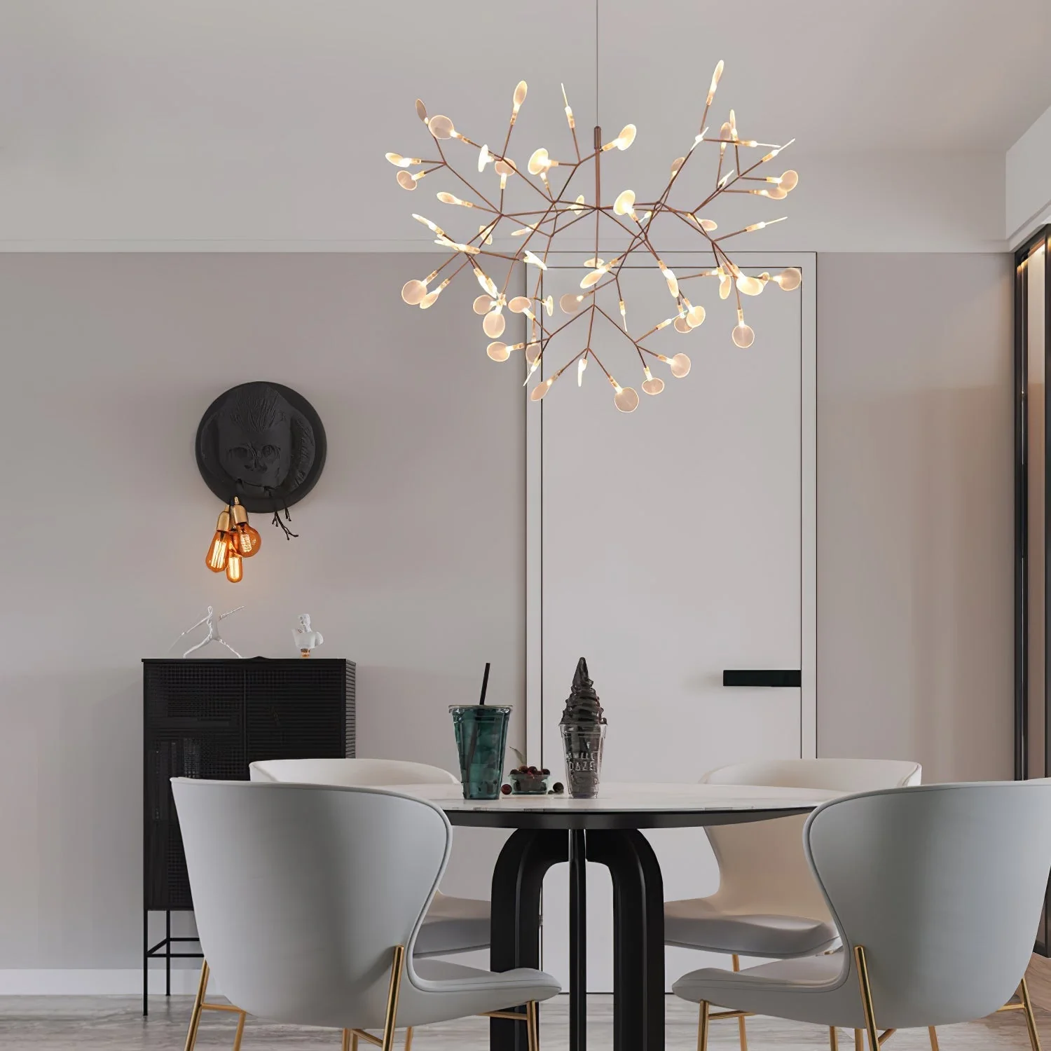 Lustra Chandelier Rose Gold Firefly LED Branch - Image 21