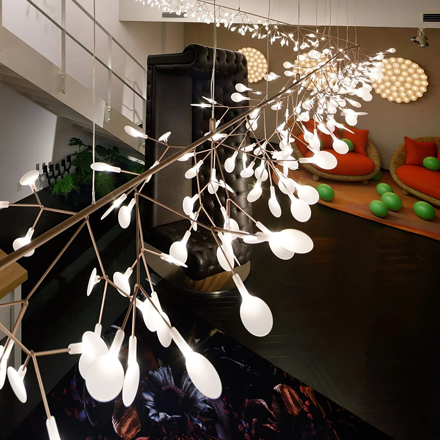 Lustra Chandelier Rose Gold Firefly LED Branch - Image 26
