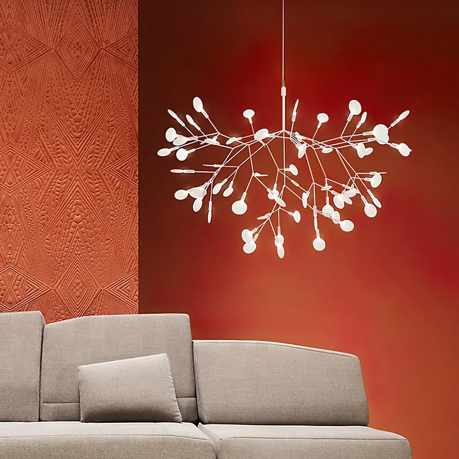 Lustra Chandelier Rose Gold Firefly LED Branch - Image 33