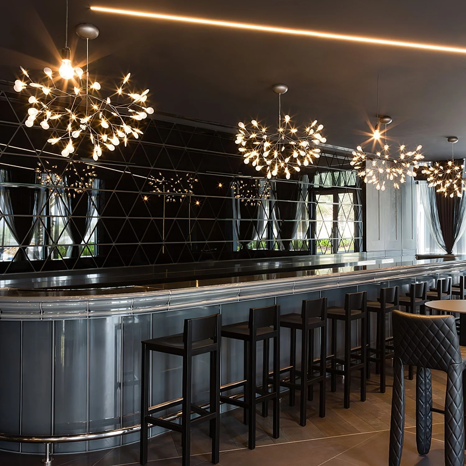 Lustra Chandelier Rose Gold Firefly LED Branch - Image 41