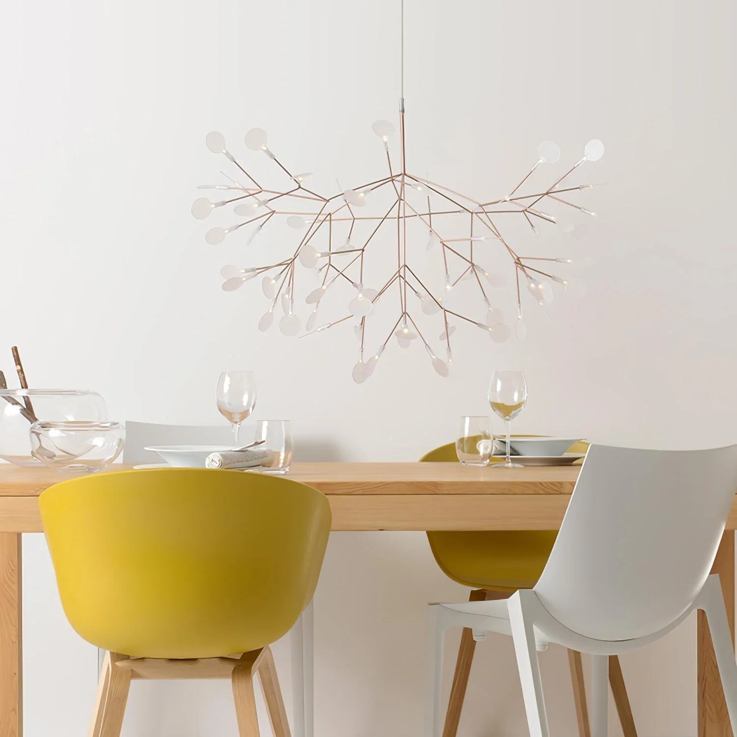 Lustra Chandelier Rose Gold Firefly LED Branch - Image 45