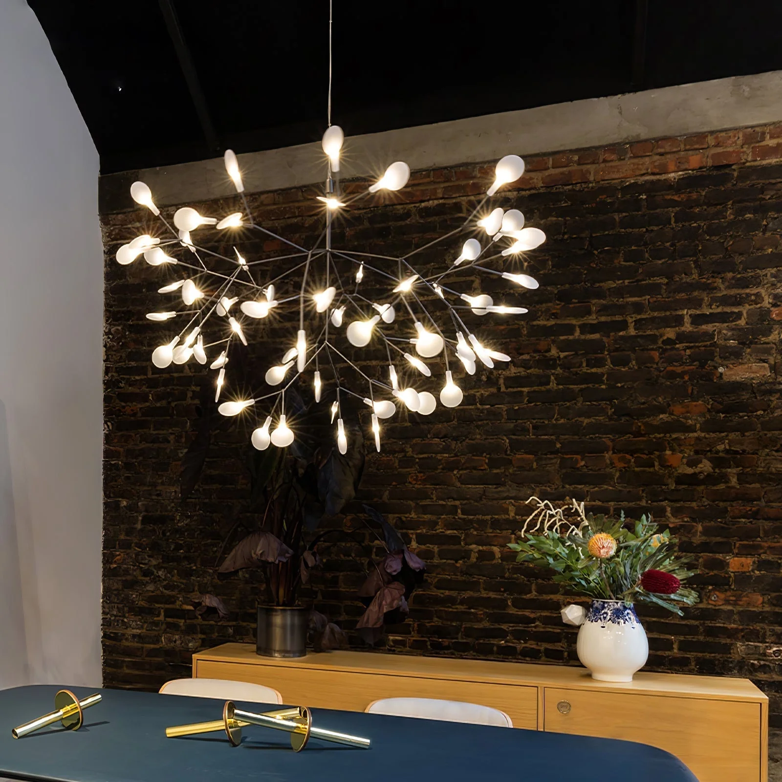 Lustra Chandelier Rose Gold Firefly LED Branch - Image 47