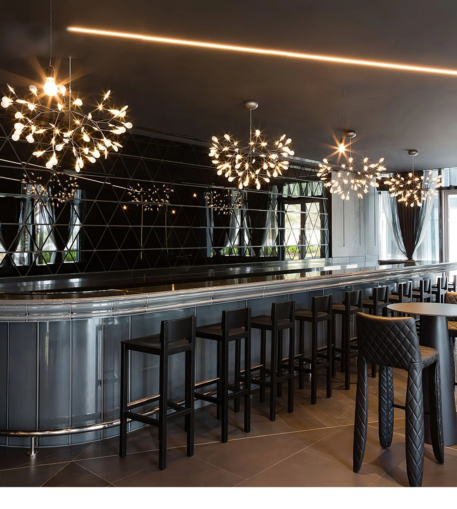 Lustra Chandelier Rose Gold Firefly LED Branch - Image 52