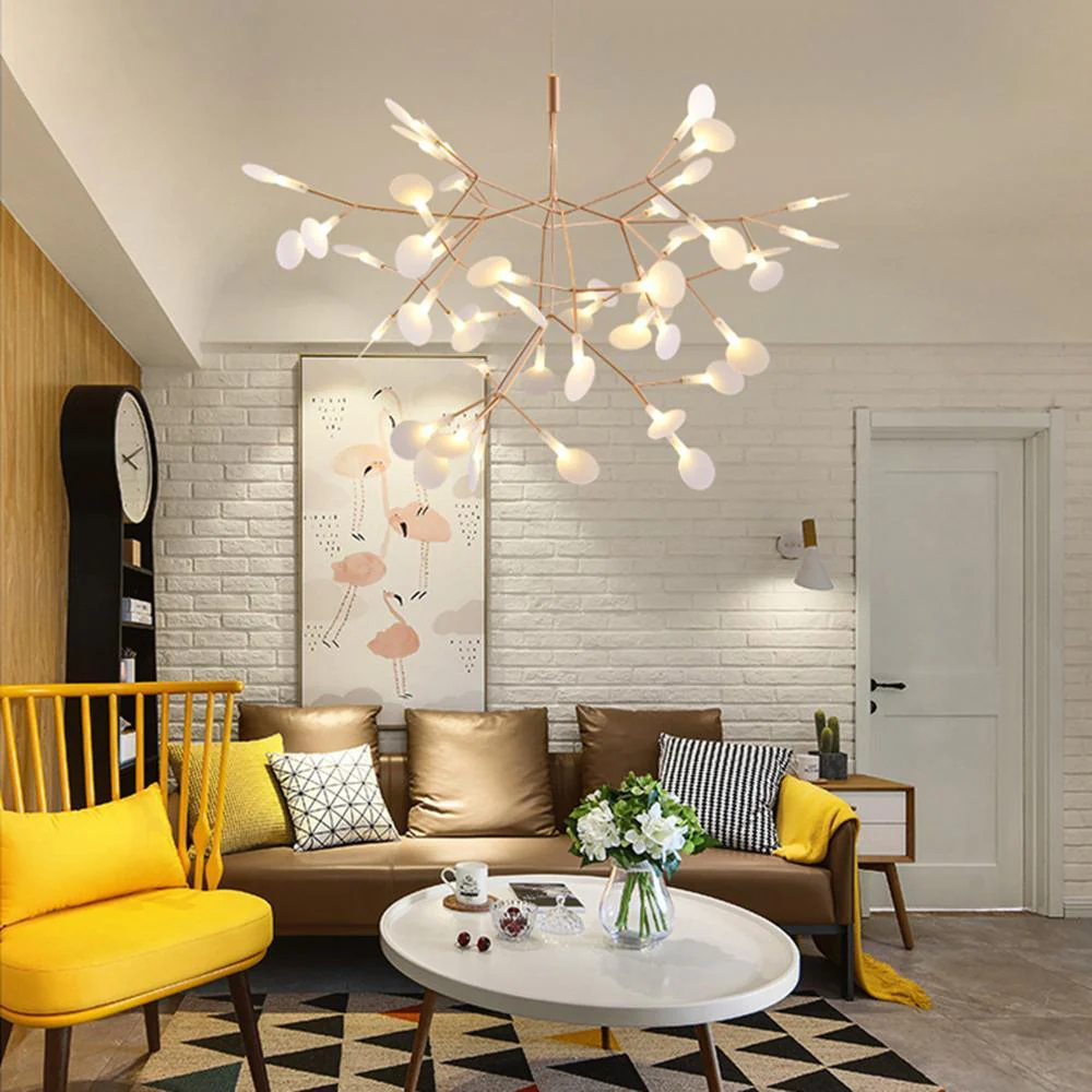 Lustra Chandelier Rose Gold Firefly LED Branch - Image 56