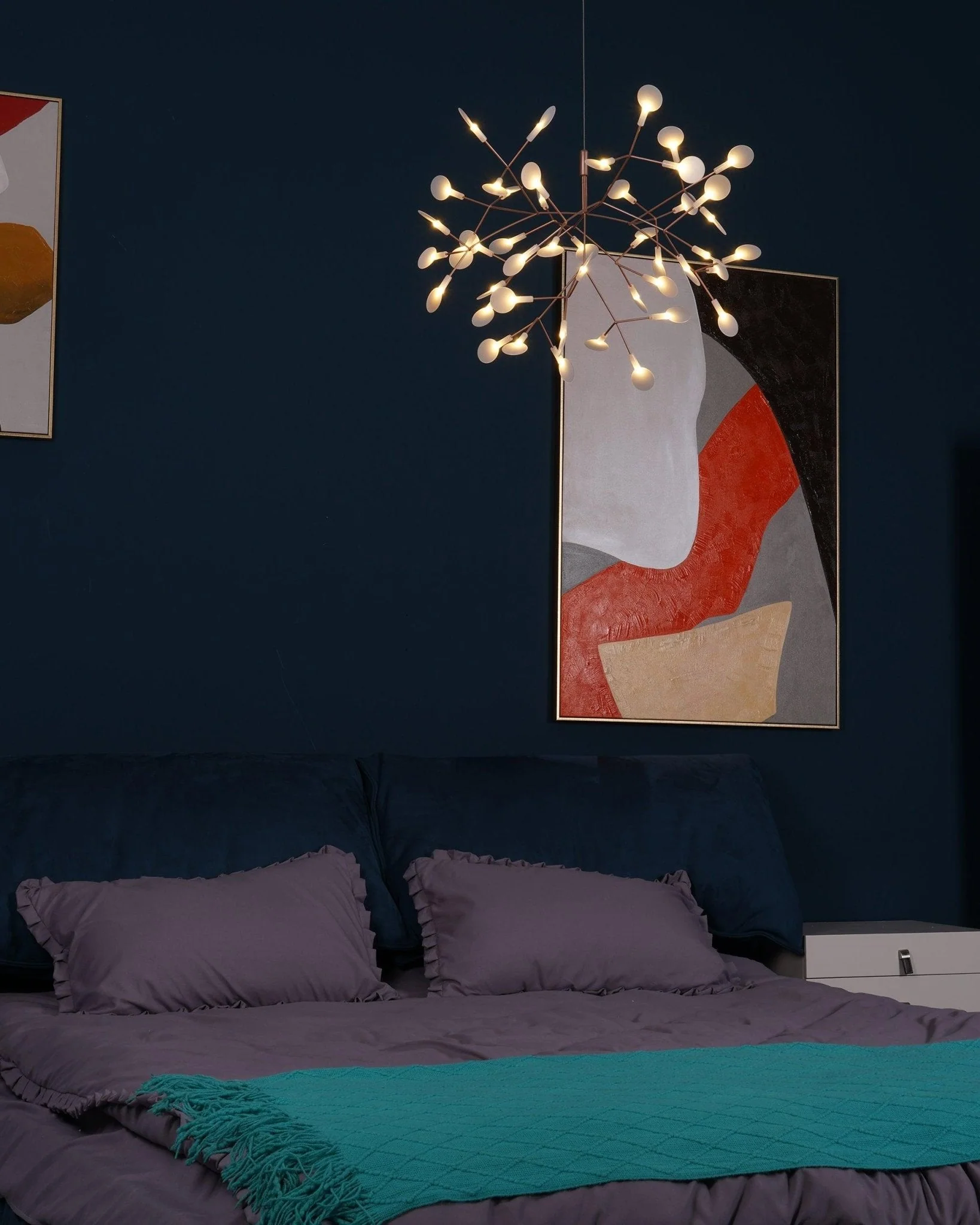 Lustra Chandelier Rose Gold Firefly LED Branch - Image 6