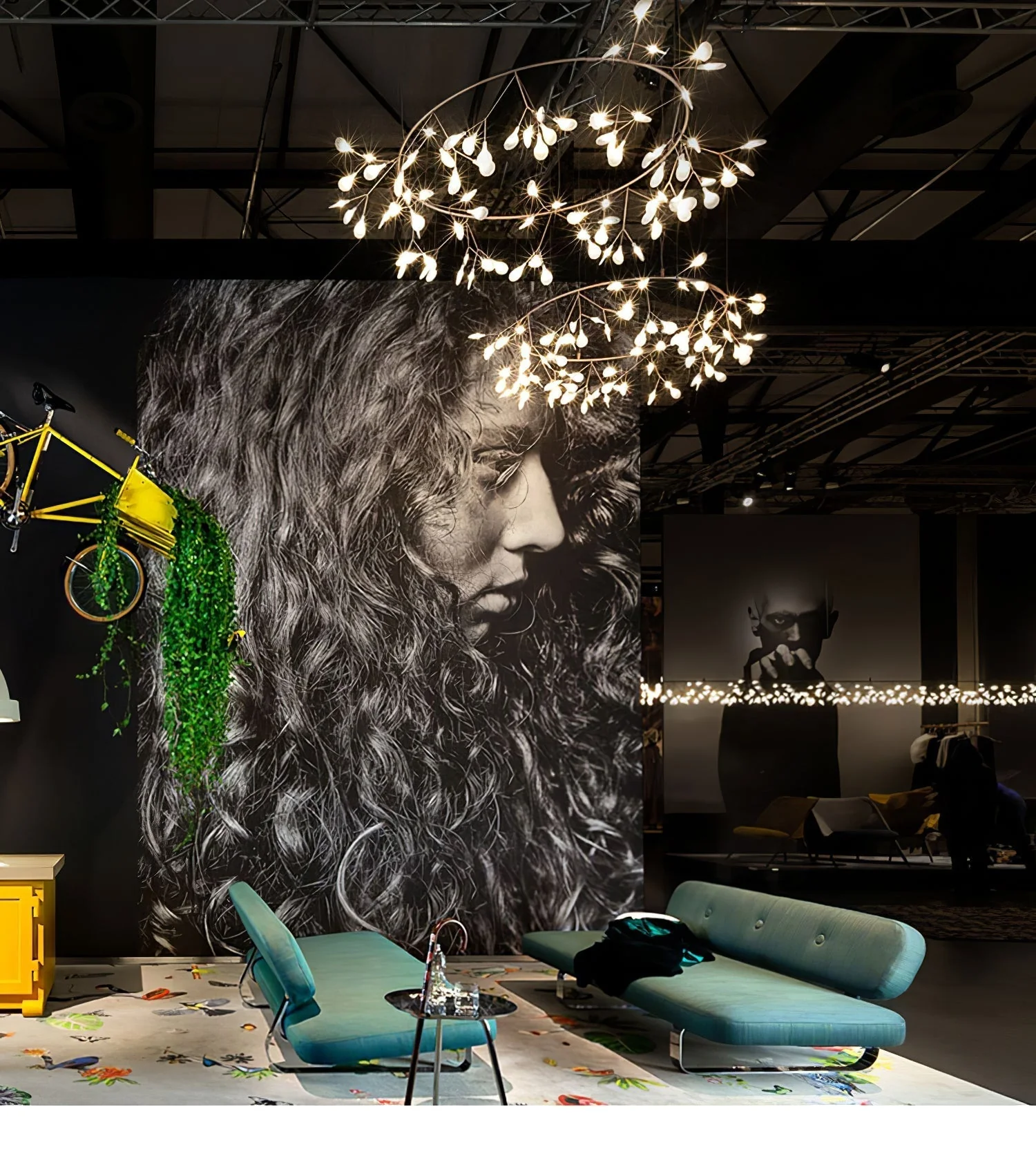 Lustra Chandelier Rose Gold Firefly LED Branch - Image 61