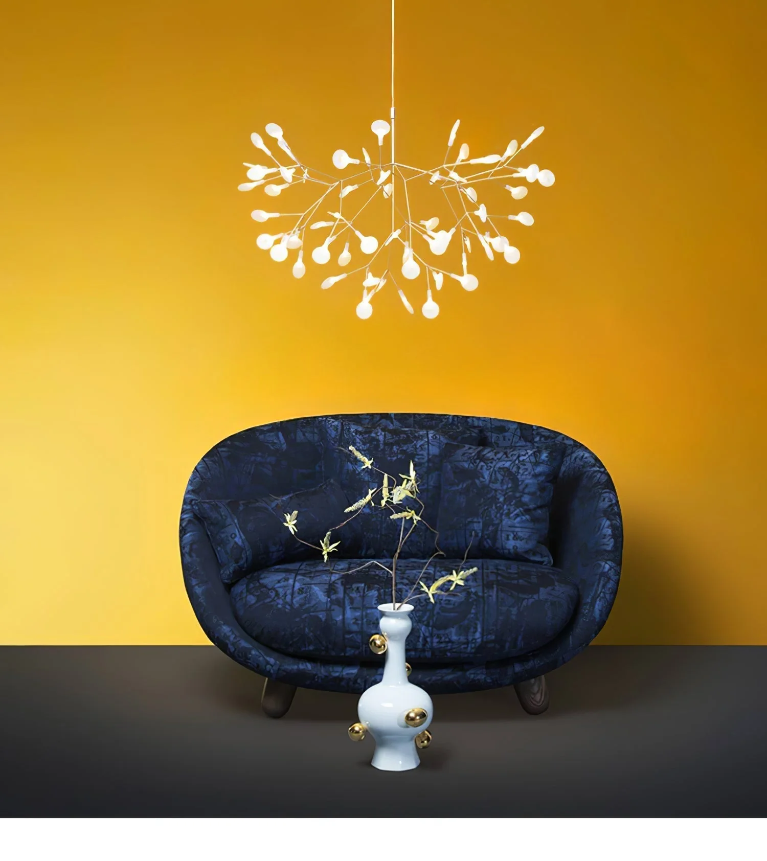 Lustra Chandelier Rose Gold Firefly LED Branch - Image 76