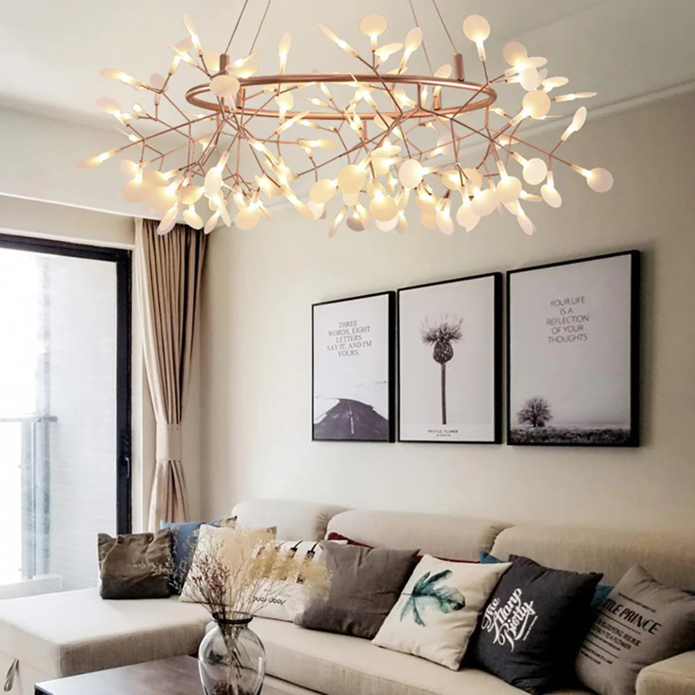 Lustra Chandelier Rose Gold Firefly LED Branch - Image 78