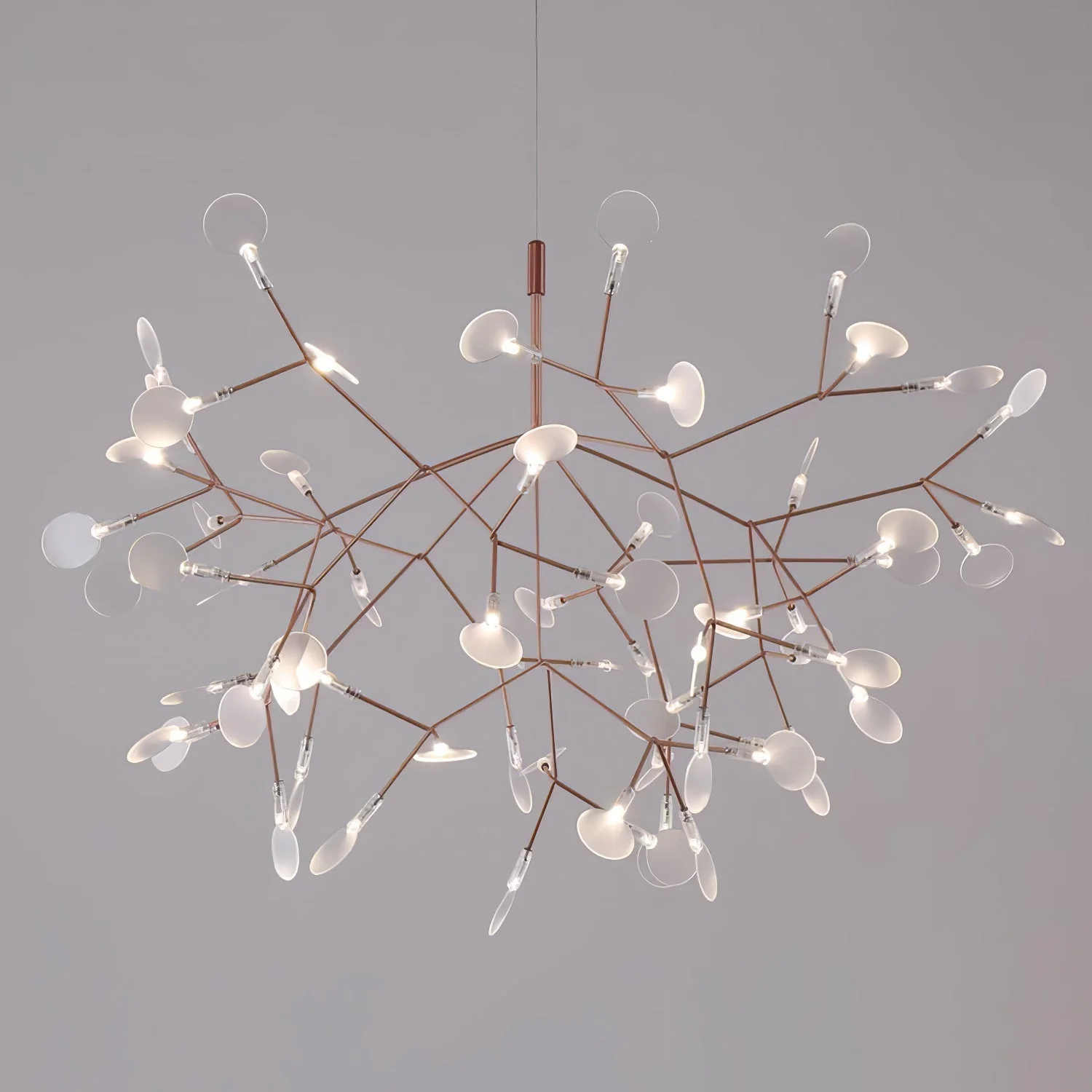 Lustra Chandelier Rose Gold Firefly LED Branch - Image 80