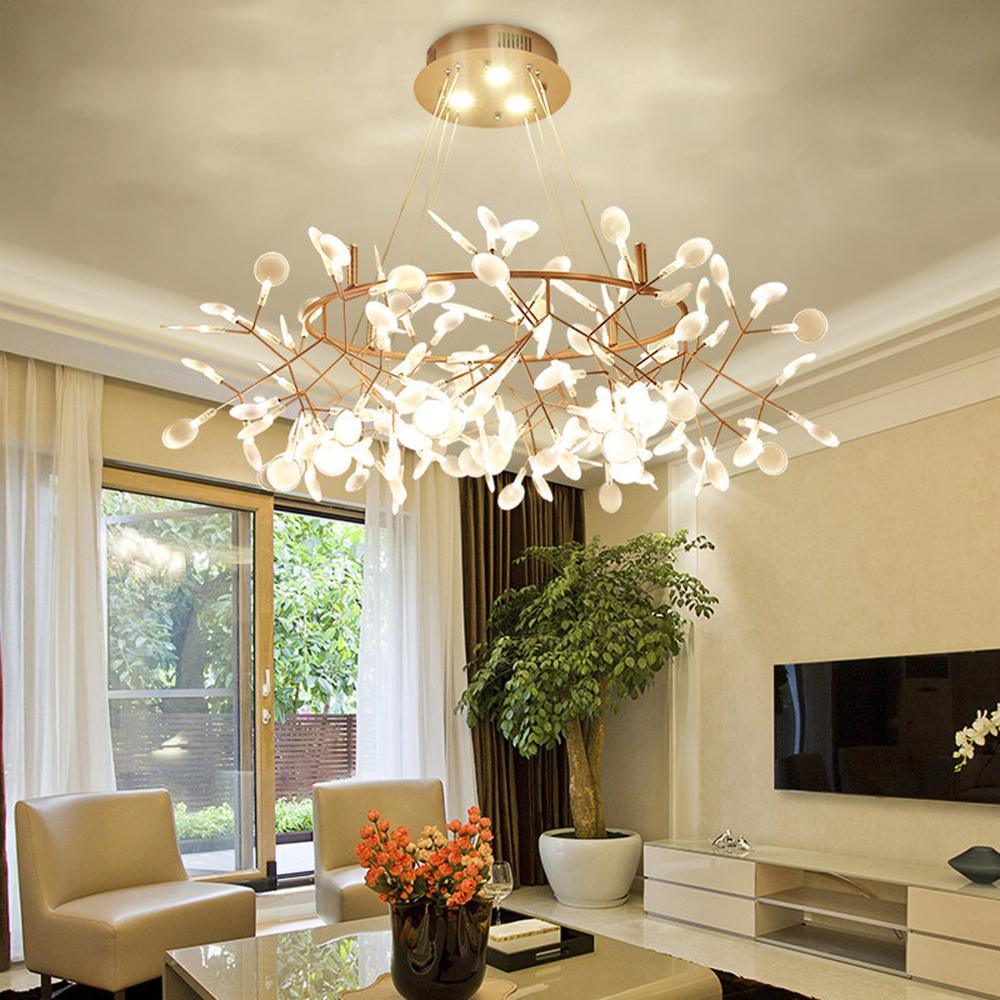 Lustra Chandelier Rose Gold Firefly LED Branch - Image 84