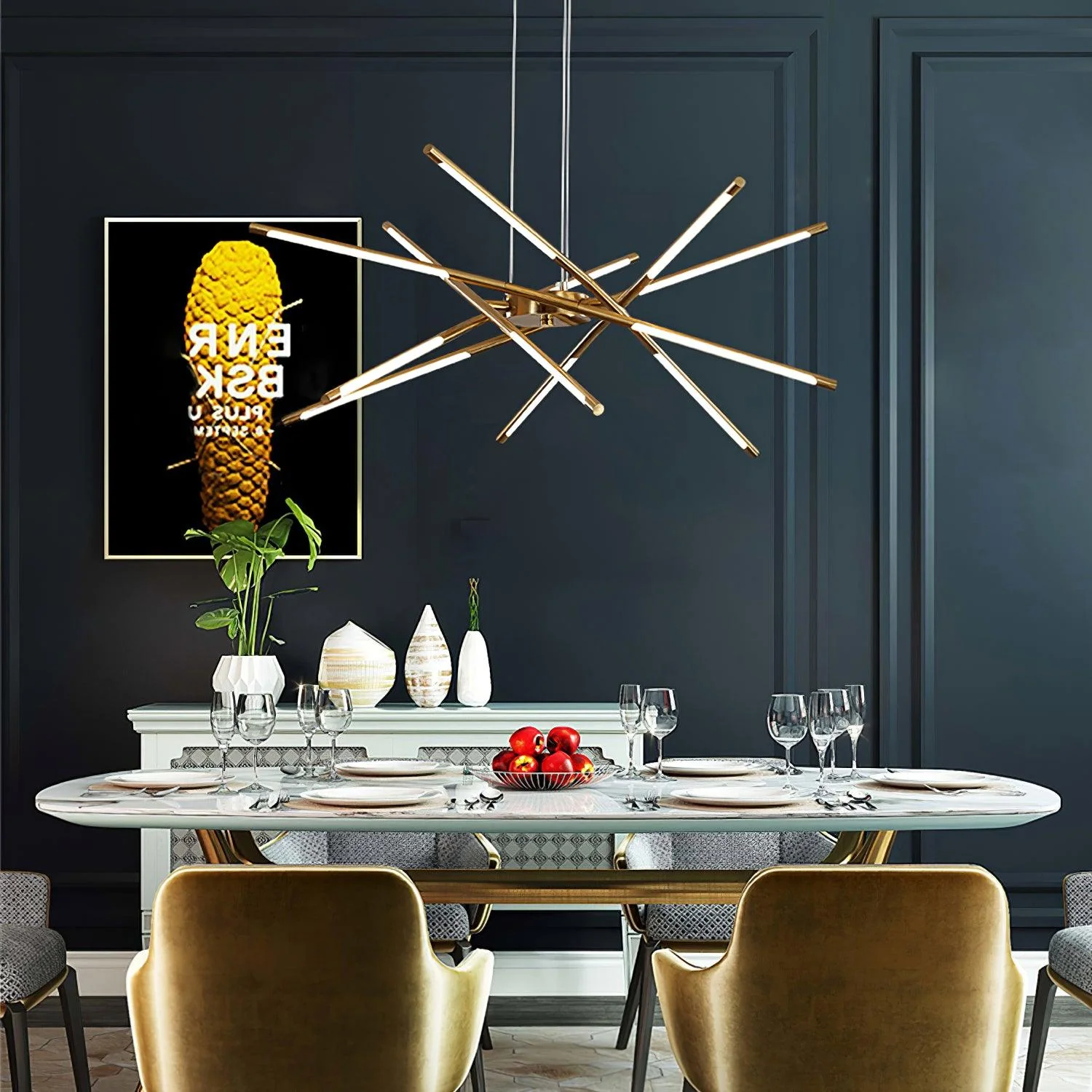 Lustra Chandelier Rotatable LED Modern - Image 24