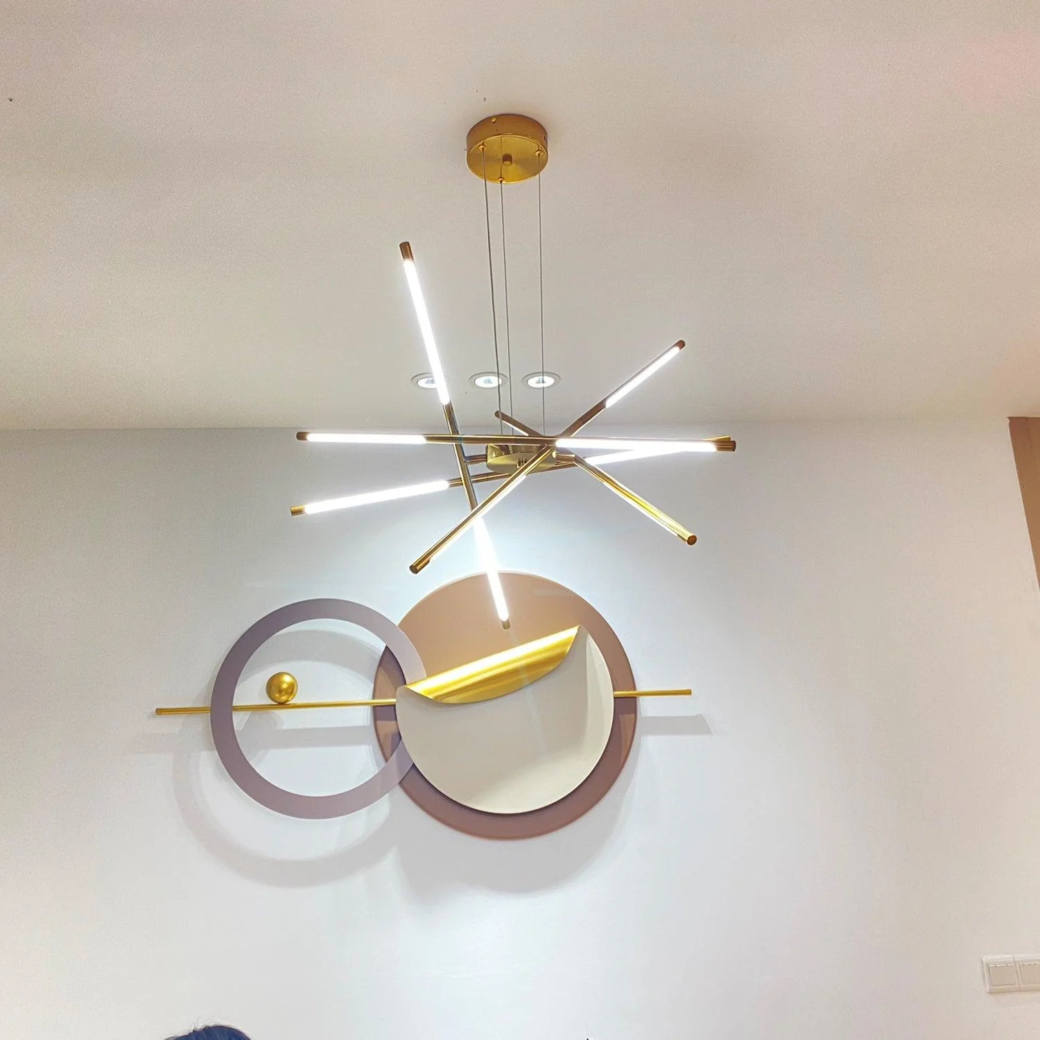 Lustra Chandelier Rotatable LED Modern - Image 29