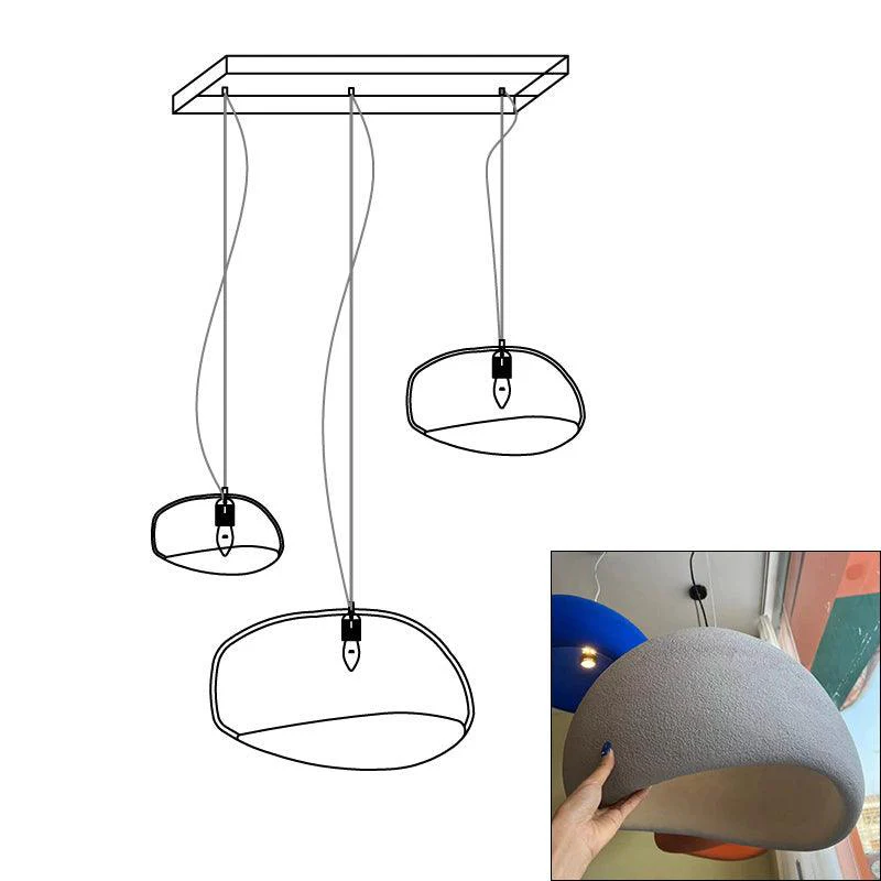 Lustra Chandelier Rough Combination Wabi-Sabi - Image 14