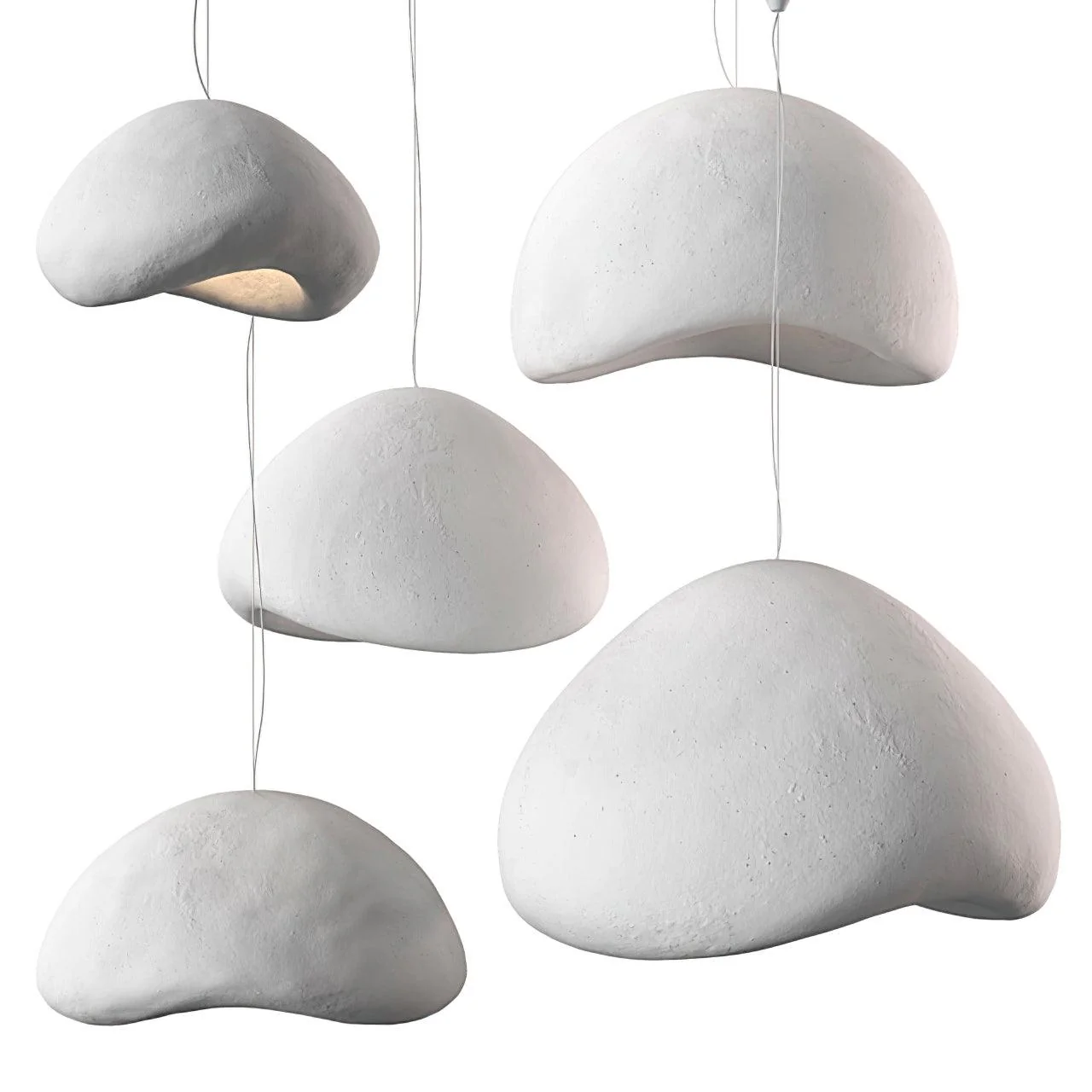 Lustra Chandelier Rough Combination Wabi-Sabi - Image 161