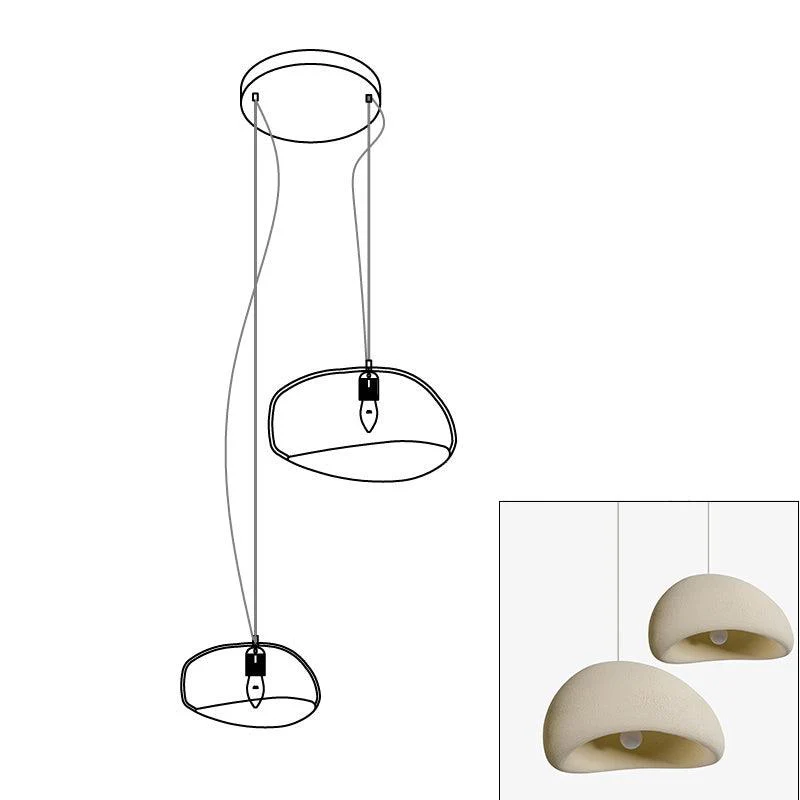 Lustra Chandelier Rough Combination Wabi-Sabi - Image 20