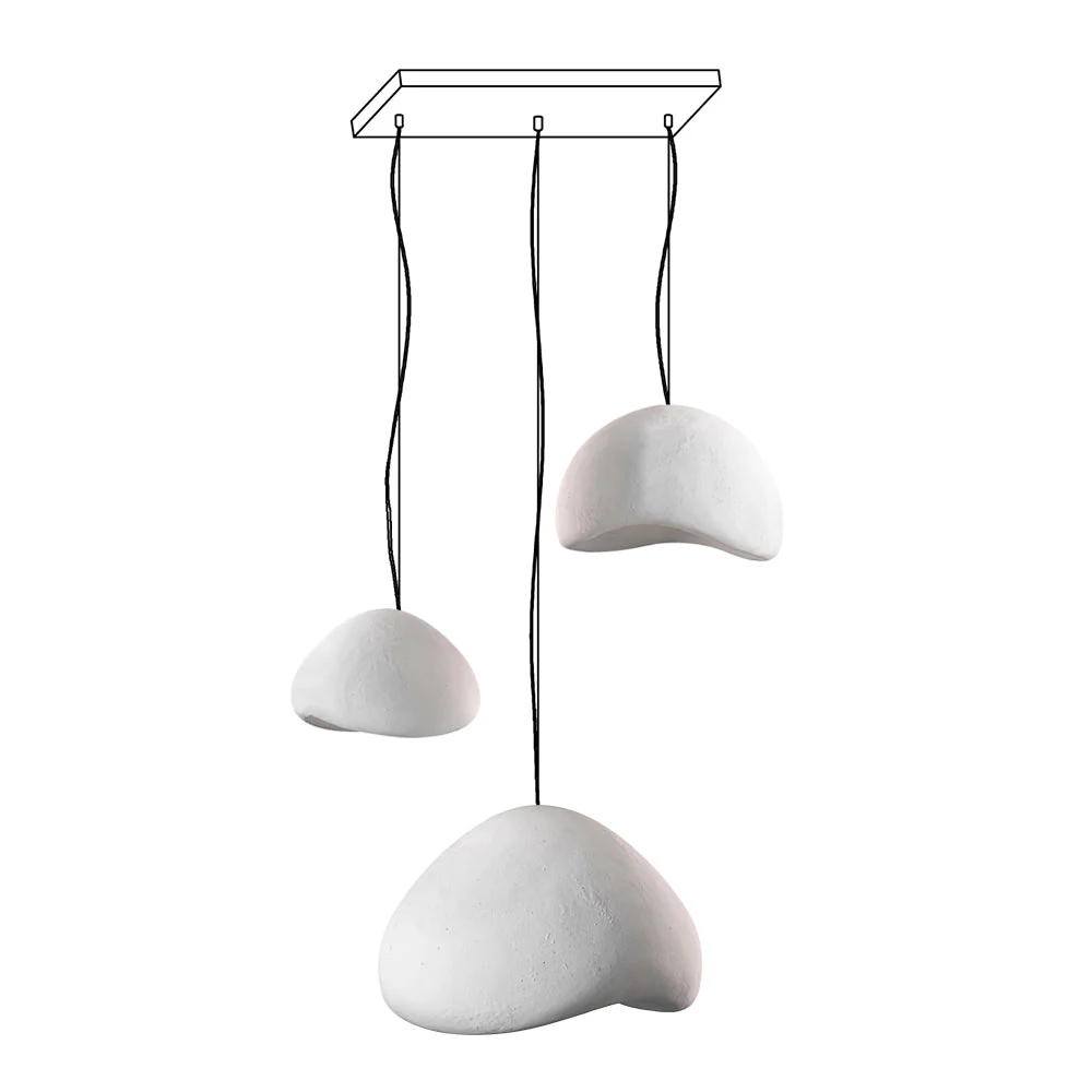 Lustra Chandelier Rough Combination Wabi-Sabi - Image 55