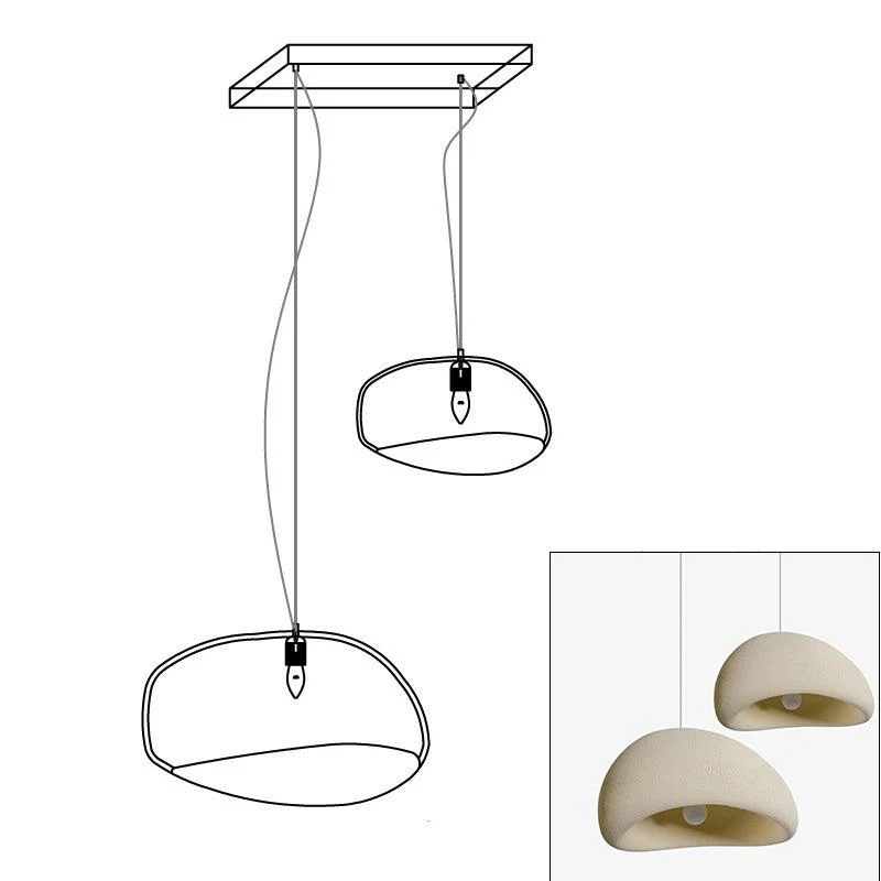Lustra Chandelier Rough Combination Wabi-Sabi - Image 8