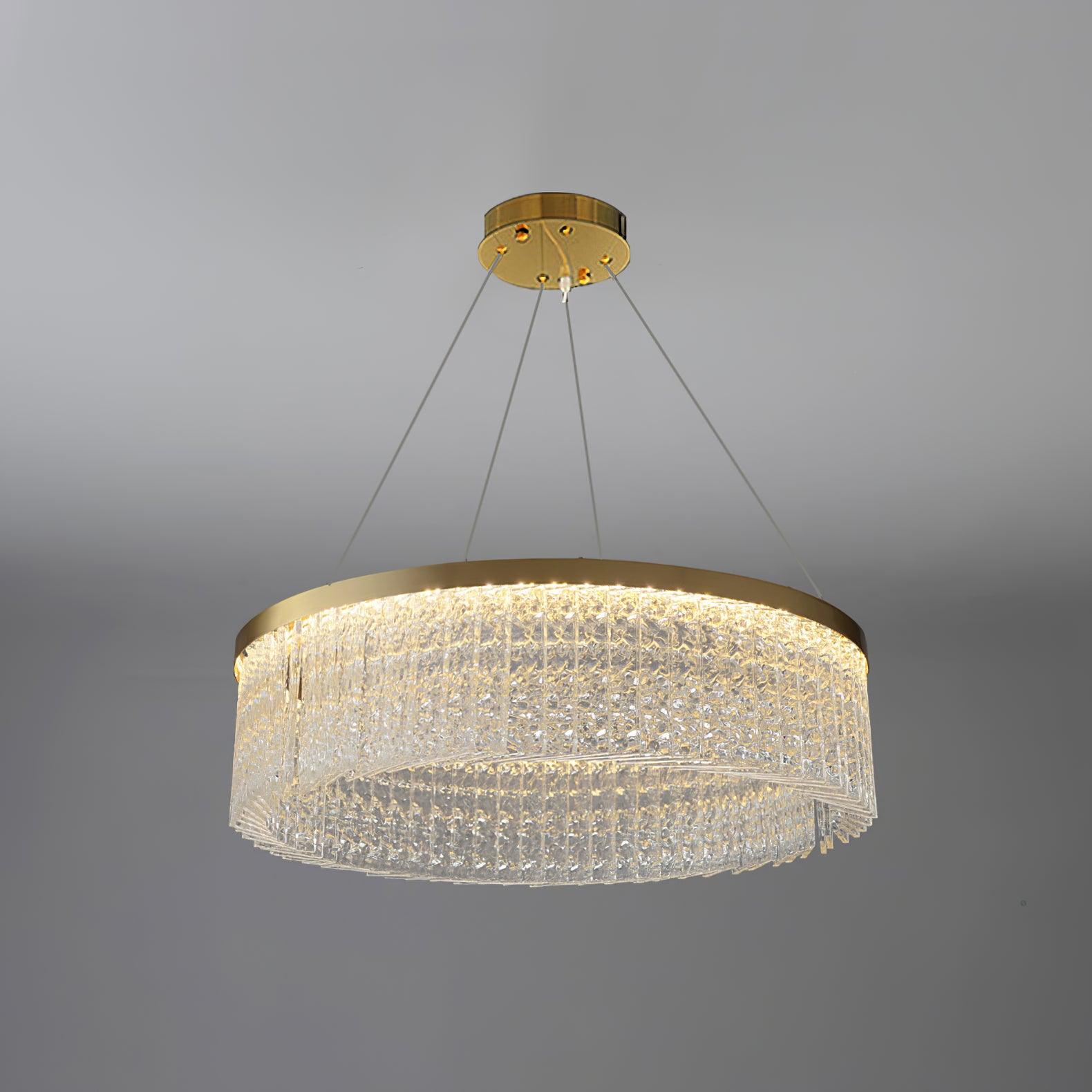 Lustra Chandelier Round Halo Crystal - Image 10
